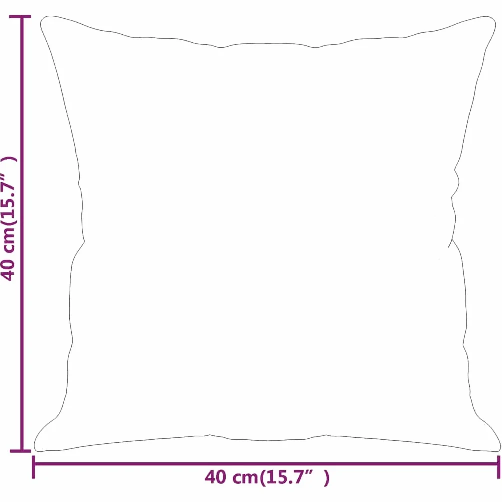 Cojín decorativo (2 unidades, 40 x 40 cm, piel sintética, relleno de algodón PP, cojín de sofá, cojín decorativo, moderno, acogedor, mullido)