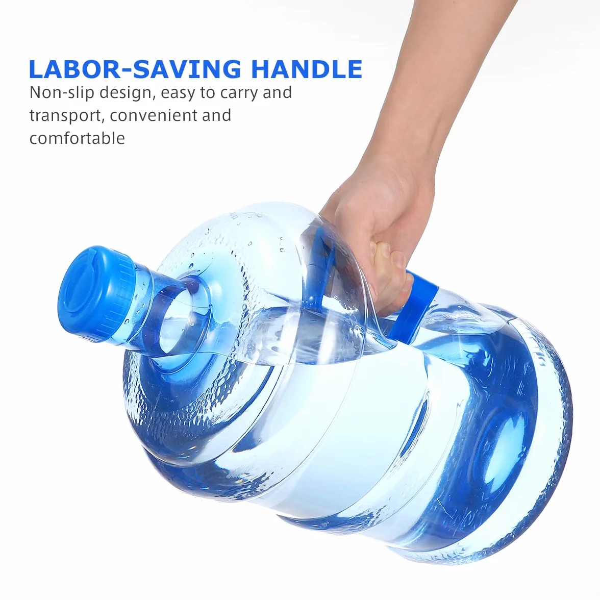 ULTECHNOVO Jarra de agua de 1.3 galones, botella de agua de 1.3 galones, jarra de agua de plástico reutilizable a prueba de fugas con asa, jarra de agua de mano de gran capacidad para el hogar,