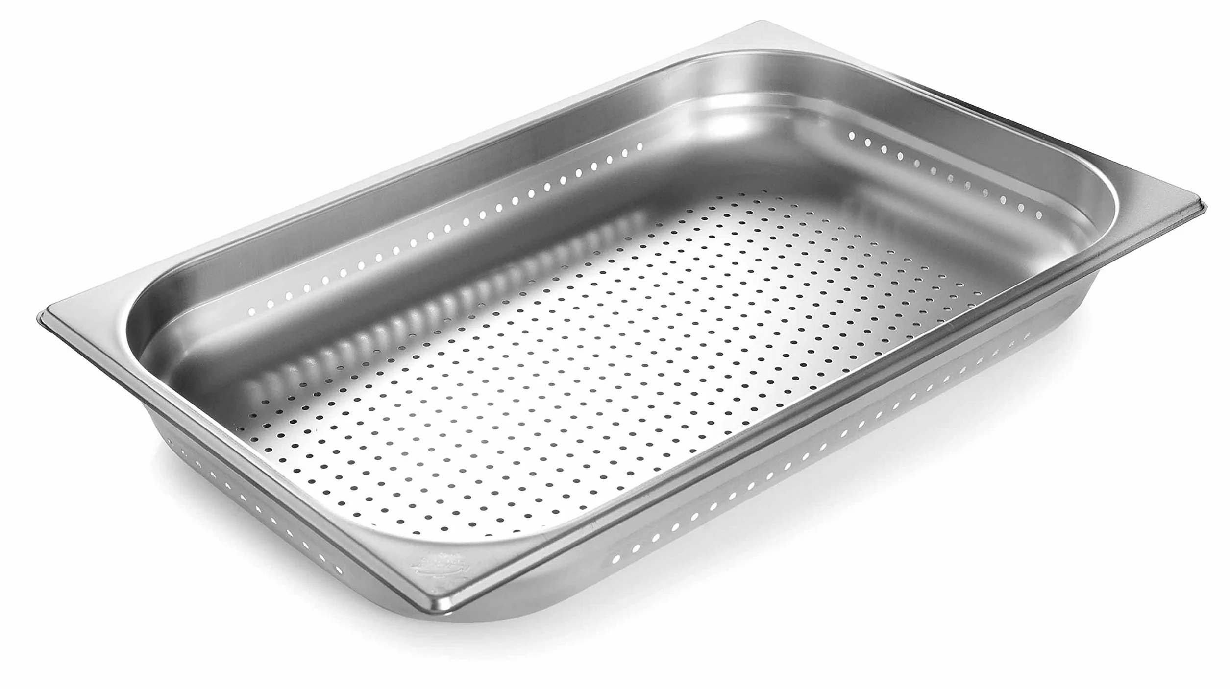 Lacor GN 66012Z - Cubeta Perforada 2/1, Acero Inoxidable, 530x650 mm