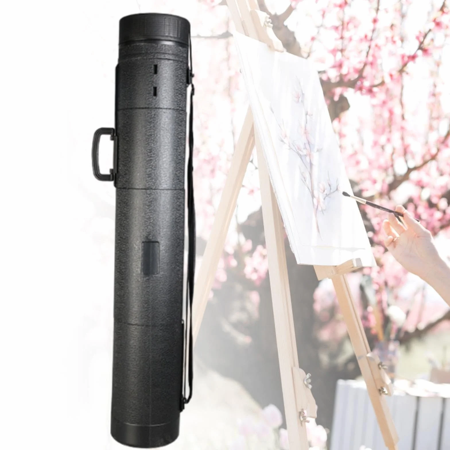 Tubo para Póster Redondo, Estuche de Almacenamiento para Cañas de Pescar, Tubo de Protección, Tubo Extensible para Póster para Dibujos Técnicos, 18.5cm L 110to180 Cm