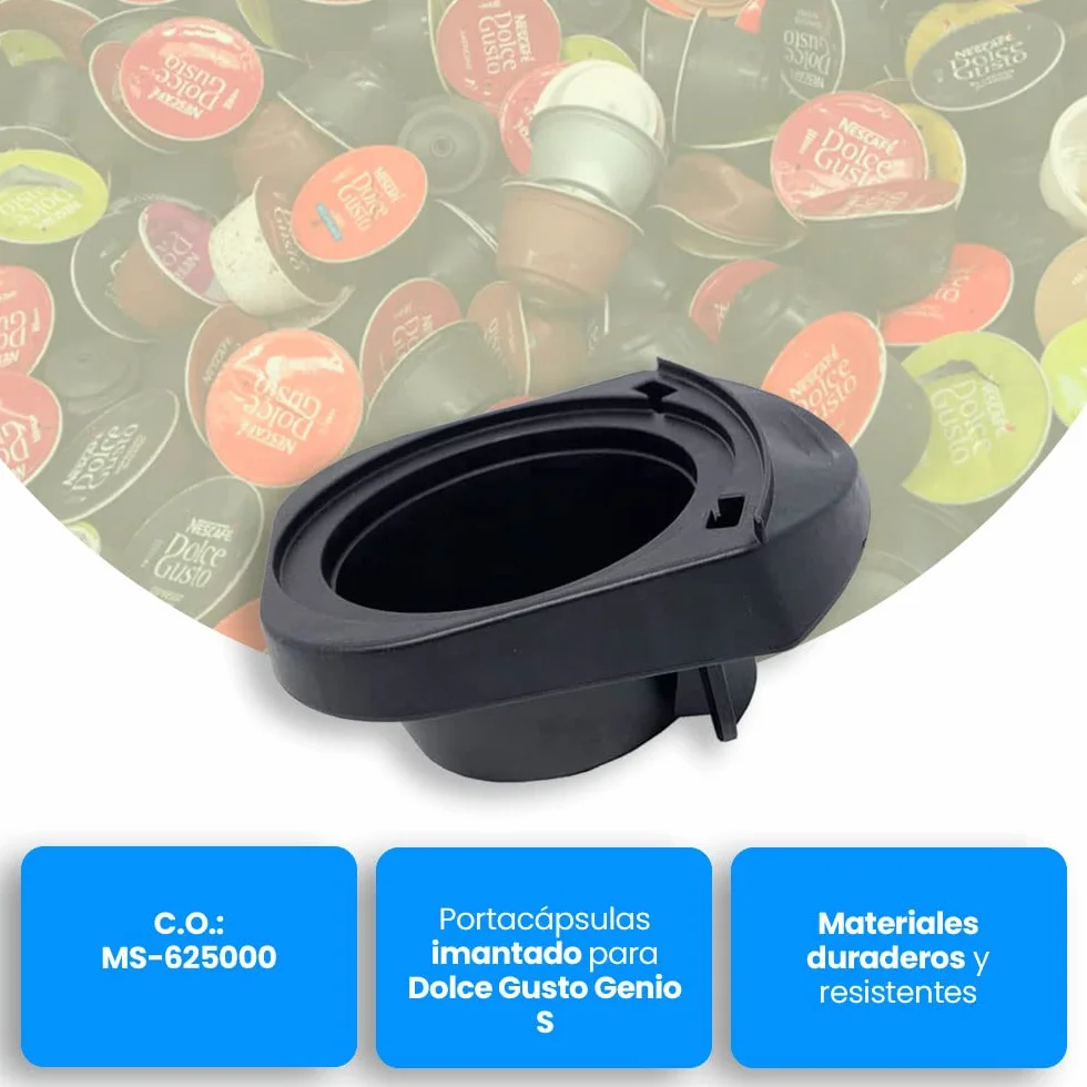 Krups Portacápsulas Compatible con Cafetera Dolce Gusto Genio S KP2401HP, Soporte Cápsulas Imantado