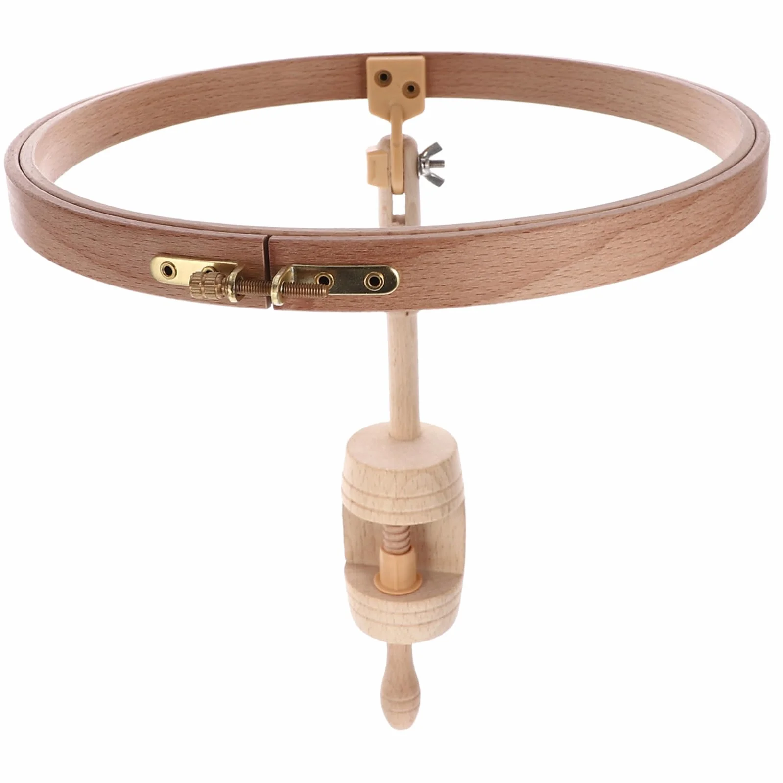 DOITOOL Bastidor de Bordado de Escritorio Estante de Punto de Cruz para Mesa de Madera Estante de Bordado Ajustable para Proyectos de Punto de Cruz Casa