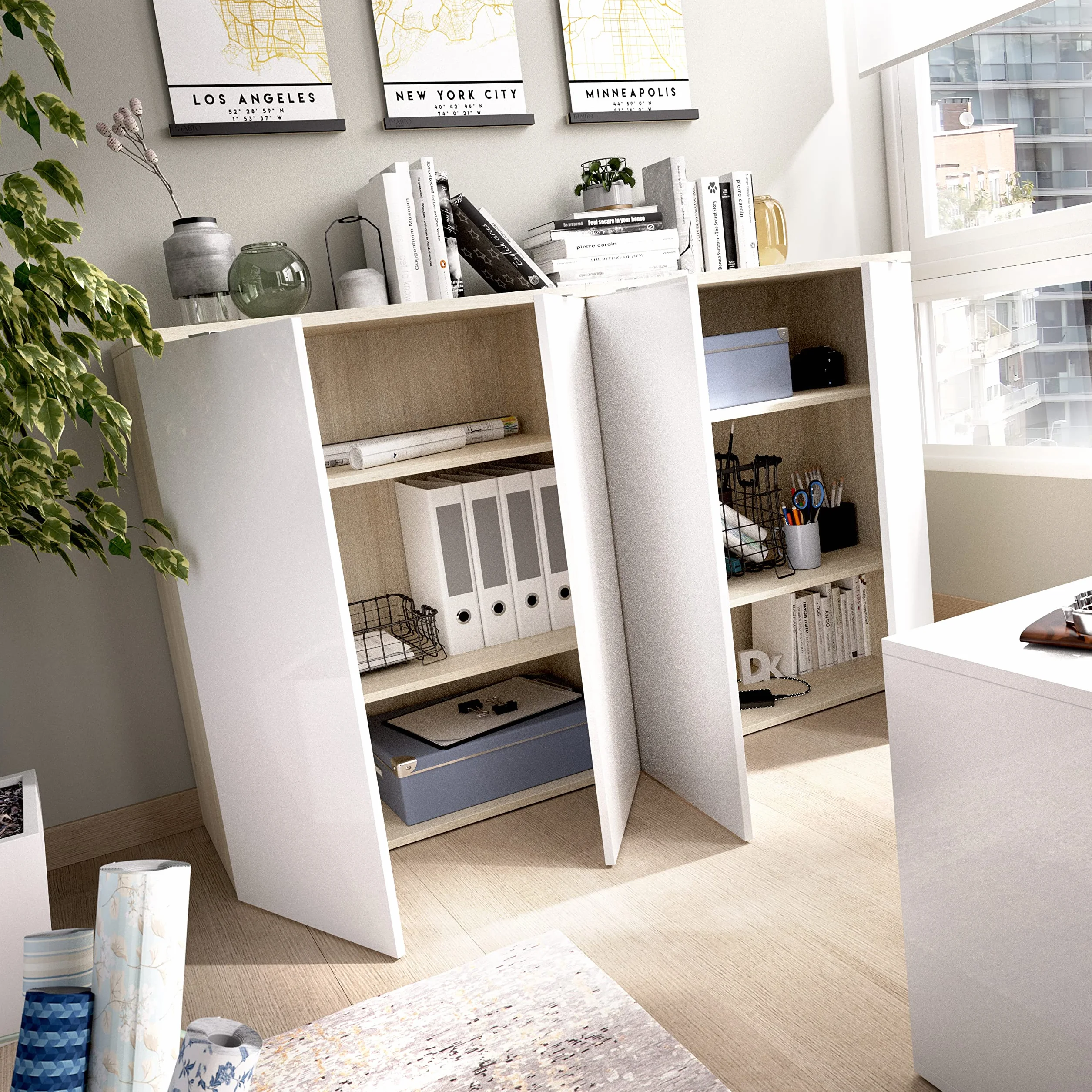 DEKIT GRUPO RIMOBEL Armario bajo 2 Puertas, Madera, 79x96x40 cm