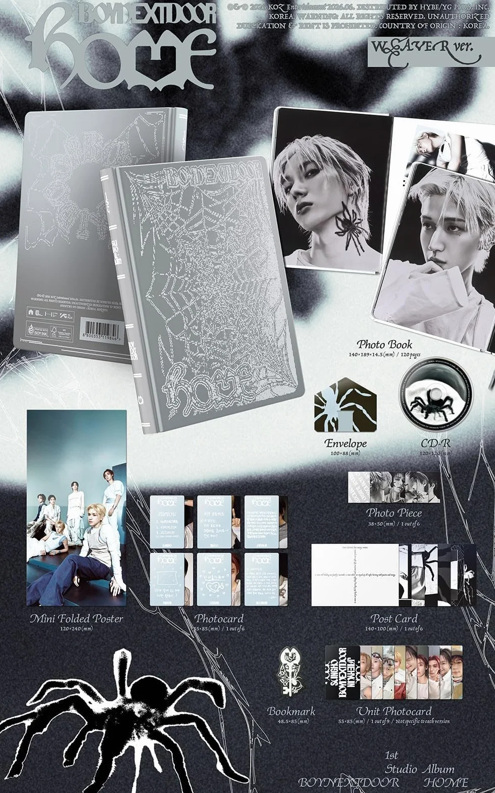 BOYNEXTDOOR HOME [Photobook 3 Ver Set] 1er álbum de estudio