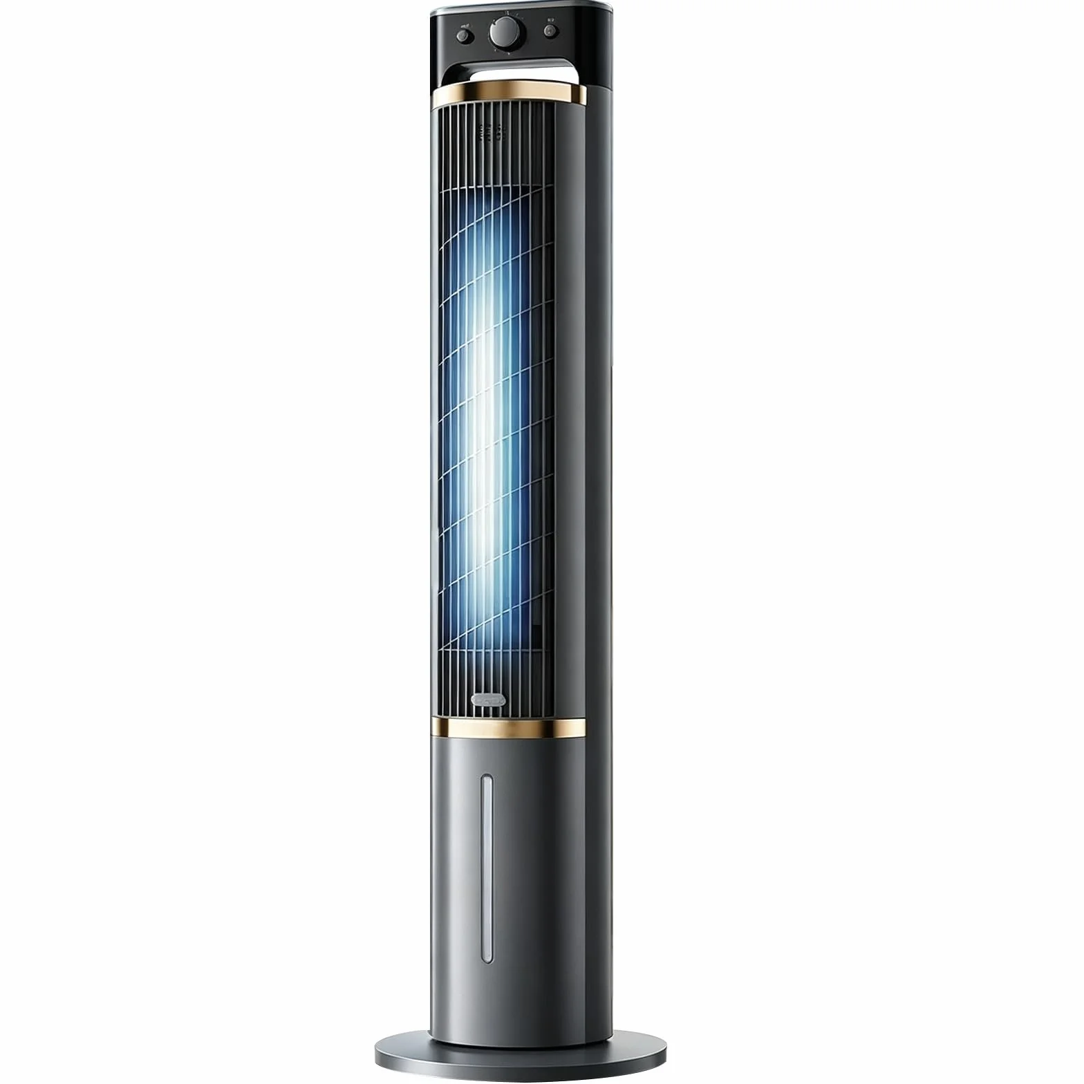 Ventilador de Pie Silencioso, Ventilador Columna, Distancia 6m | Ventiladores de Torre, Control Perilla de 3 Velocidades, Oscilación Amplia de 90°, 75 W, Altura 104 cm