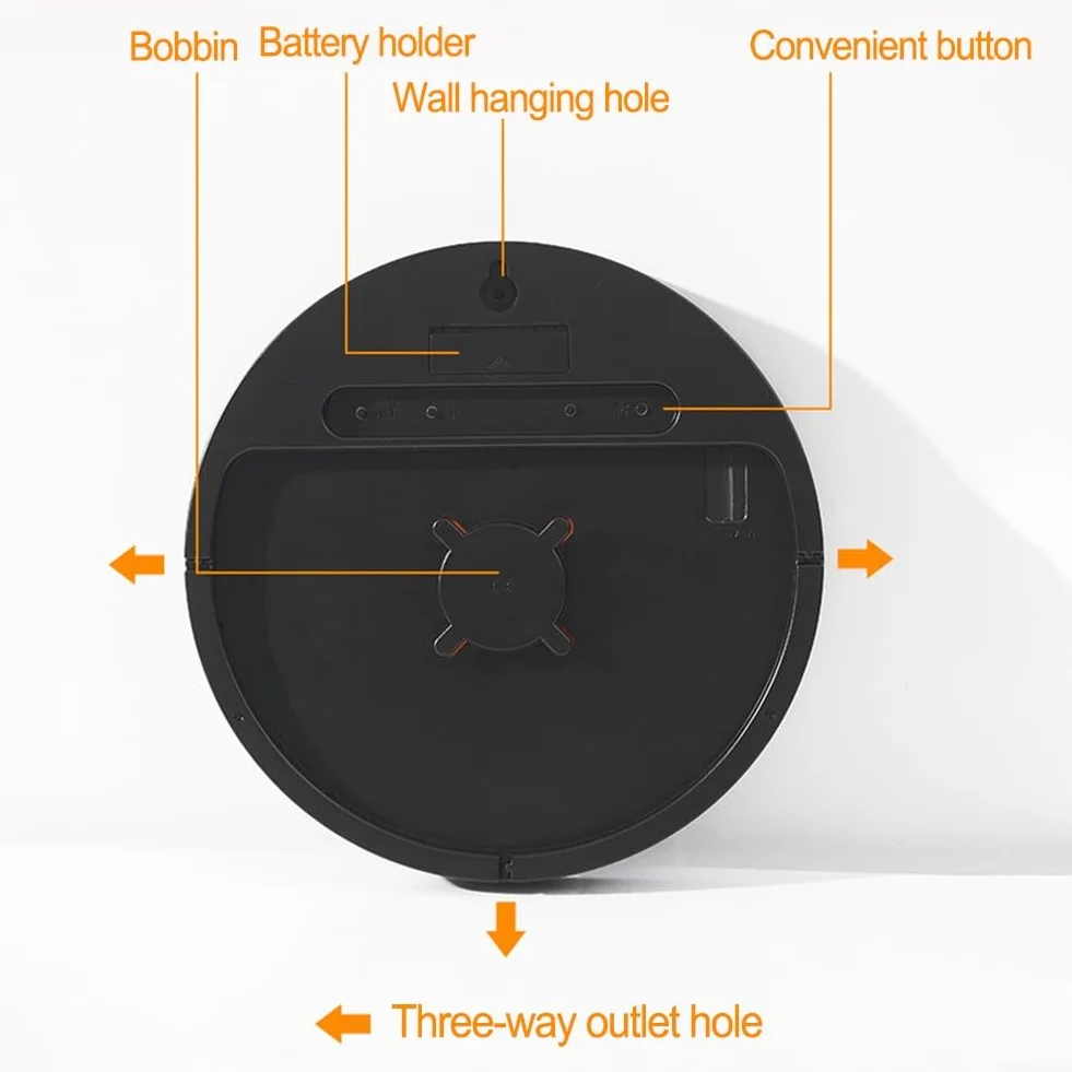 DAZZLEEX Reloj de pared digital LED de 10 pulgadas con alarma de temperatura e higrómetro, reloj electrónico multifuncional para el hogar con temperatura y humedad reloj silencioso (naranja)