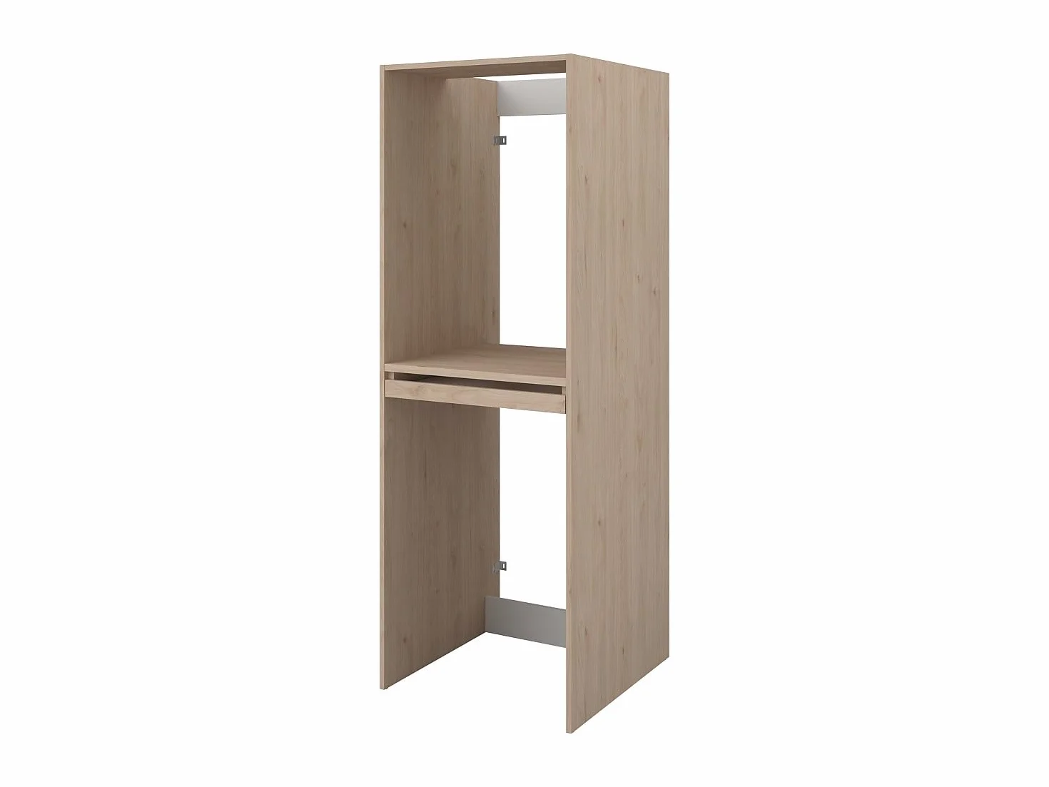 Vente-unique - Mueble para Lavadora Erkano - L 64.2cm x A 64.9cm x H 184.4cm - melamina - Color Natural Claro
