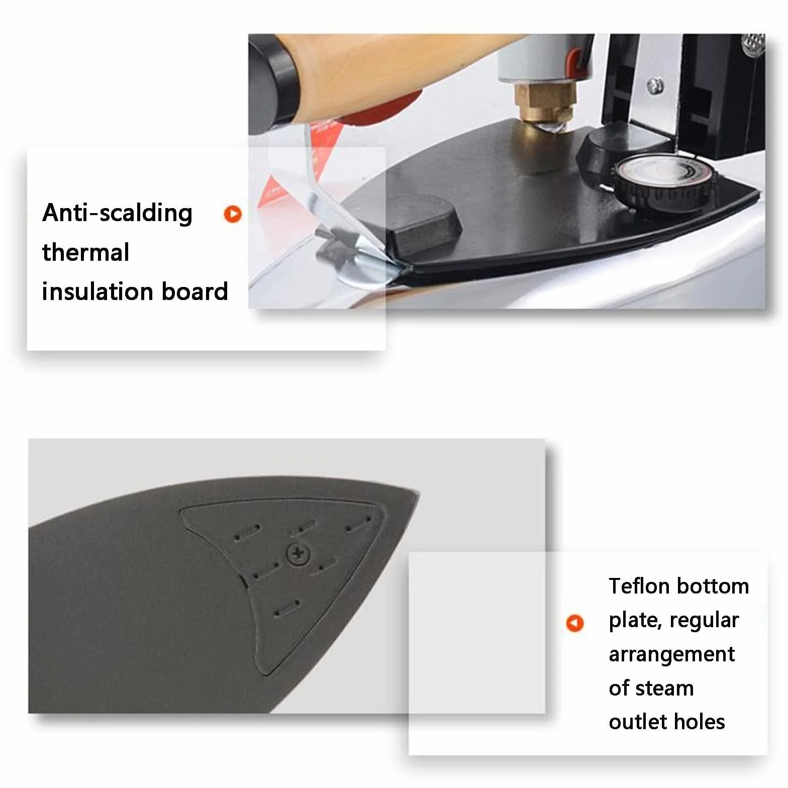 Plancha de Vapor Vertical Industrial con depósito de Agua de 3 l, 1200 W, 6 Modos de Control de Temperatura, Ideal para familias y tintorerías.