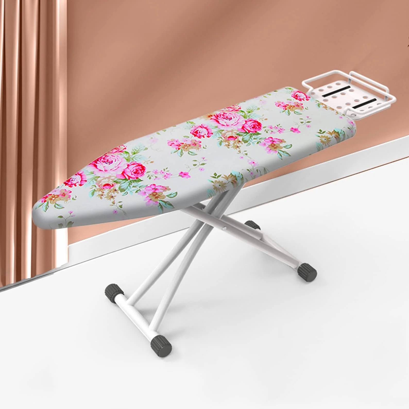 Tabla De Planchar, superficie de planchado extra grande ,Soporte Para Centros De Planchado,6 altura regulable,Patas Extragruesas con Patas Antideslizantes，ideal para espacios reducidos ( Color : B )