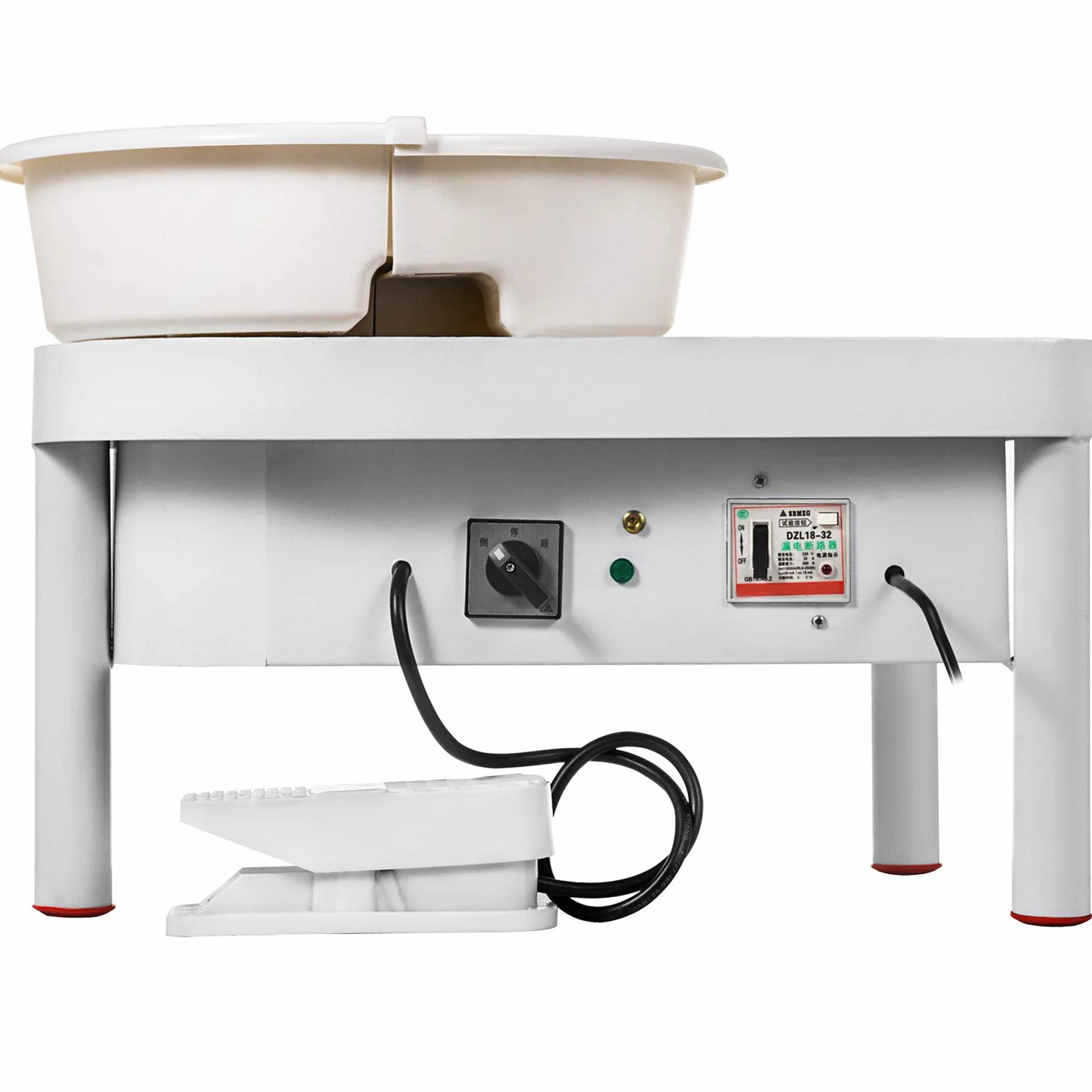 Máquina de Cerámica 25 cm, Rueda de Cerámica Eléctrica de 280 W con Pedal y Herramienta de Lavabo Desmontable, Máquina de cerámica de vatios con Pedal