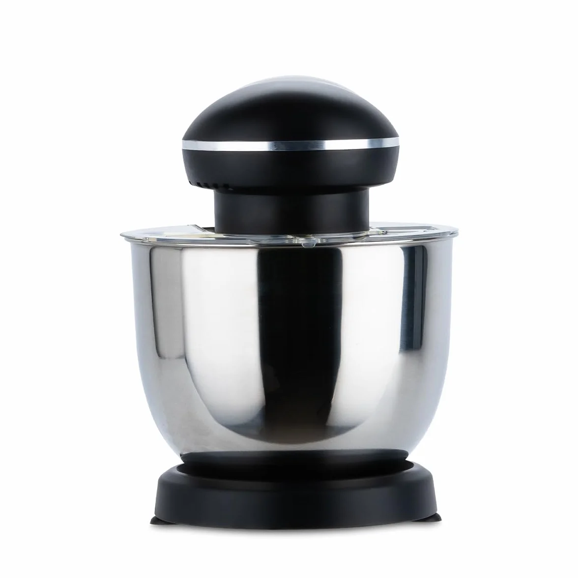 PRIXTON Batidora Amasadora KR250 para Repostería, Potencia 1500W, 10 Velocidades, Bol Acero Inoxidable de 5 litros, 3 accesorios, Tapa Transparente, Color Negro Mate (Reacondicionado)