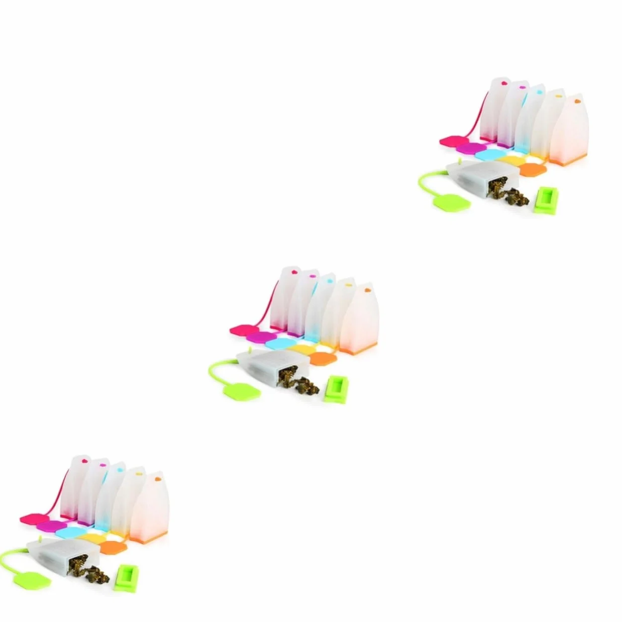 PRETYZOOM 18piezas Filtros De Té De Silicona Reutilizables Infusor De Té Práctico Para Tazas Teteras y Mugs Fácil De Limpiar y Usar Color Aleatorio