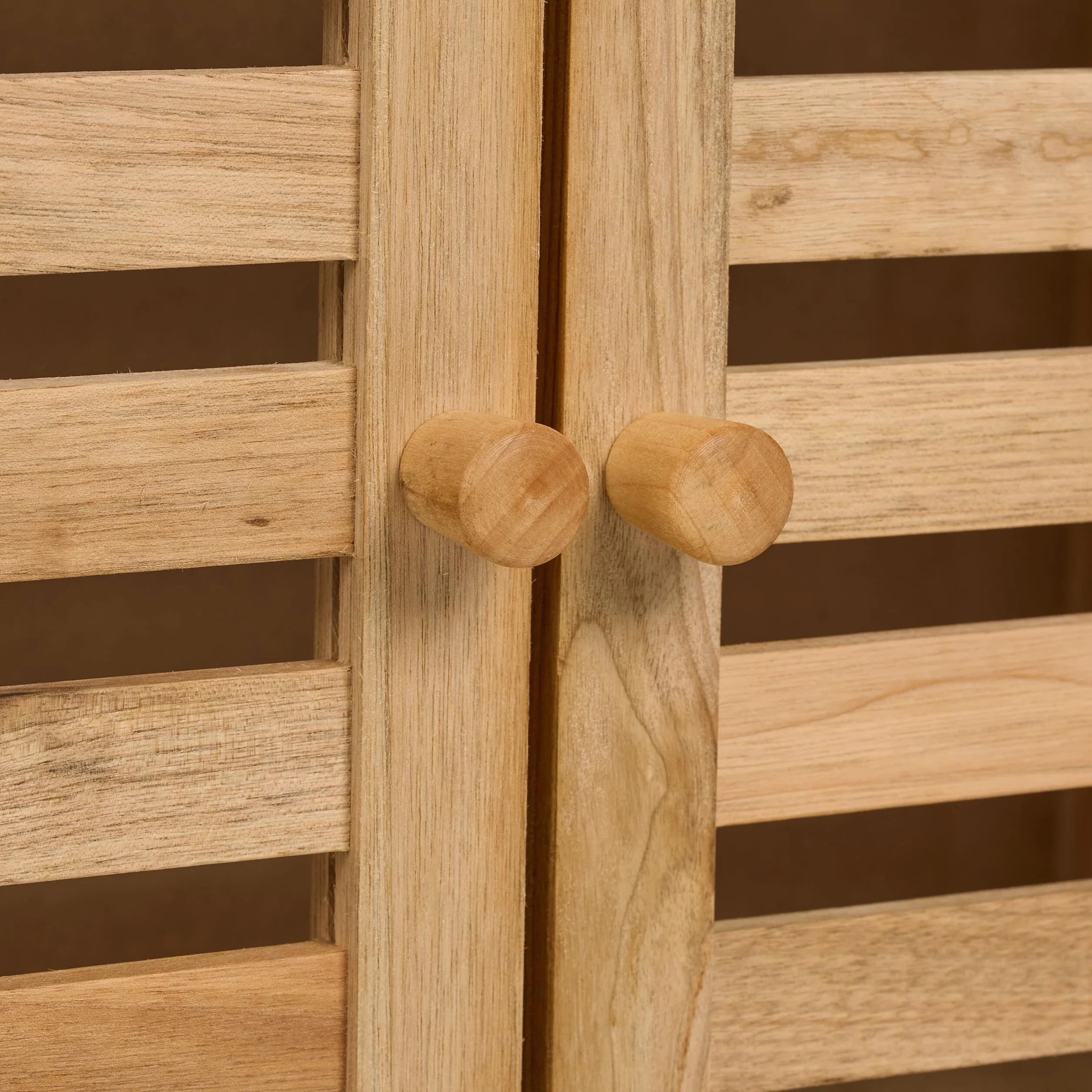 Relaxdays Mueble de Baño Nogal 86x67,5x35,5 cm Estantería con 2 Puertas