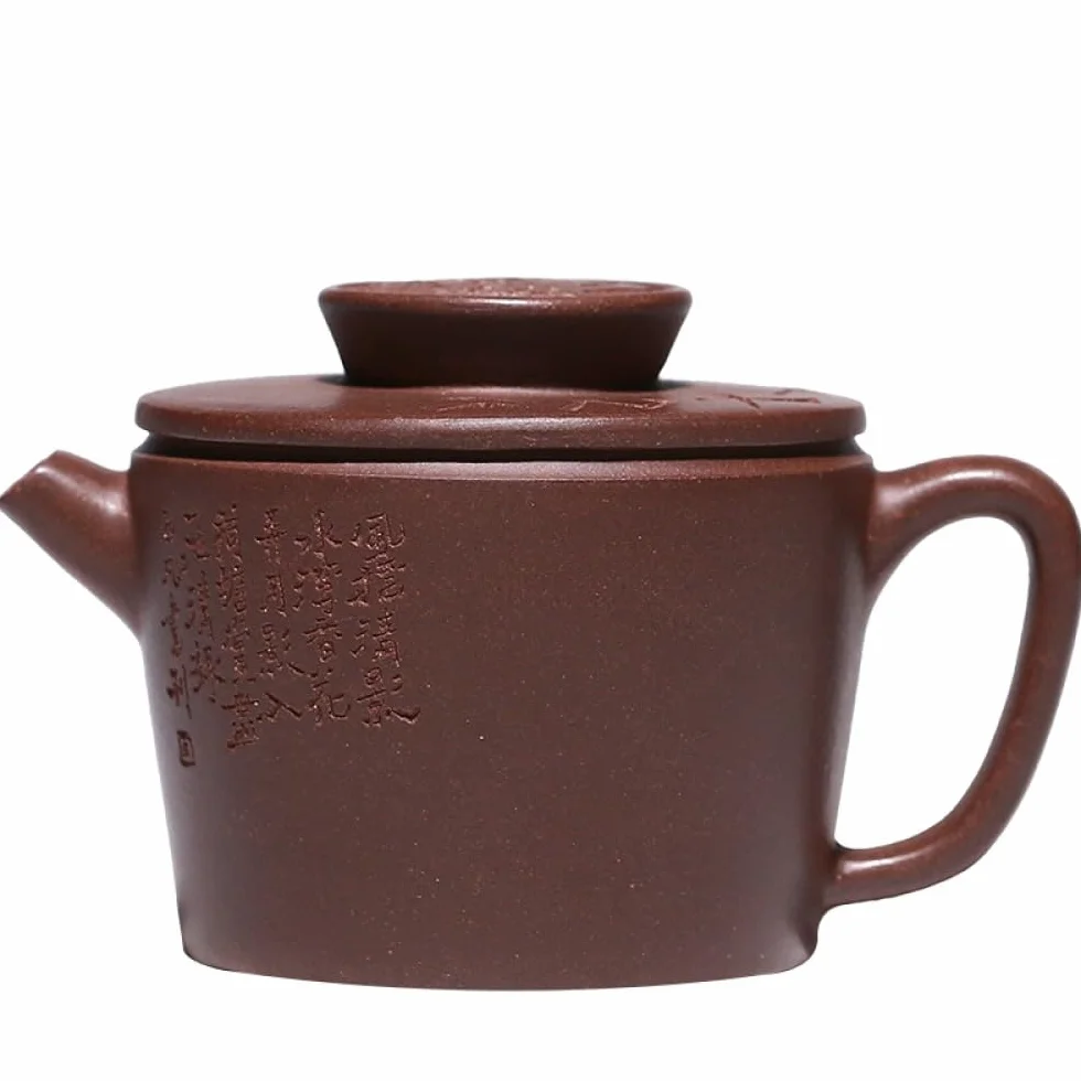 Tetera China de Arena Morada, Tetera Hecha a Mano de Barro Morado, Juego de té de Kung fu Divertido y Transparente