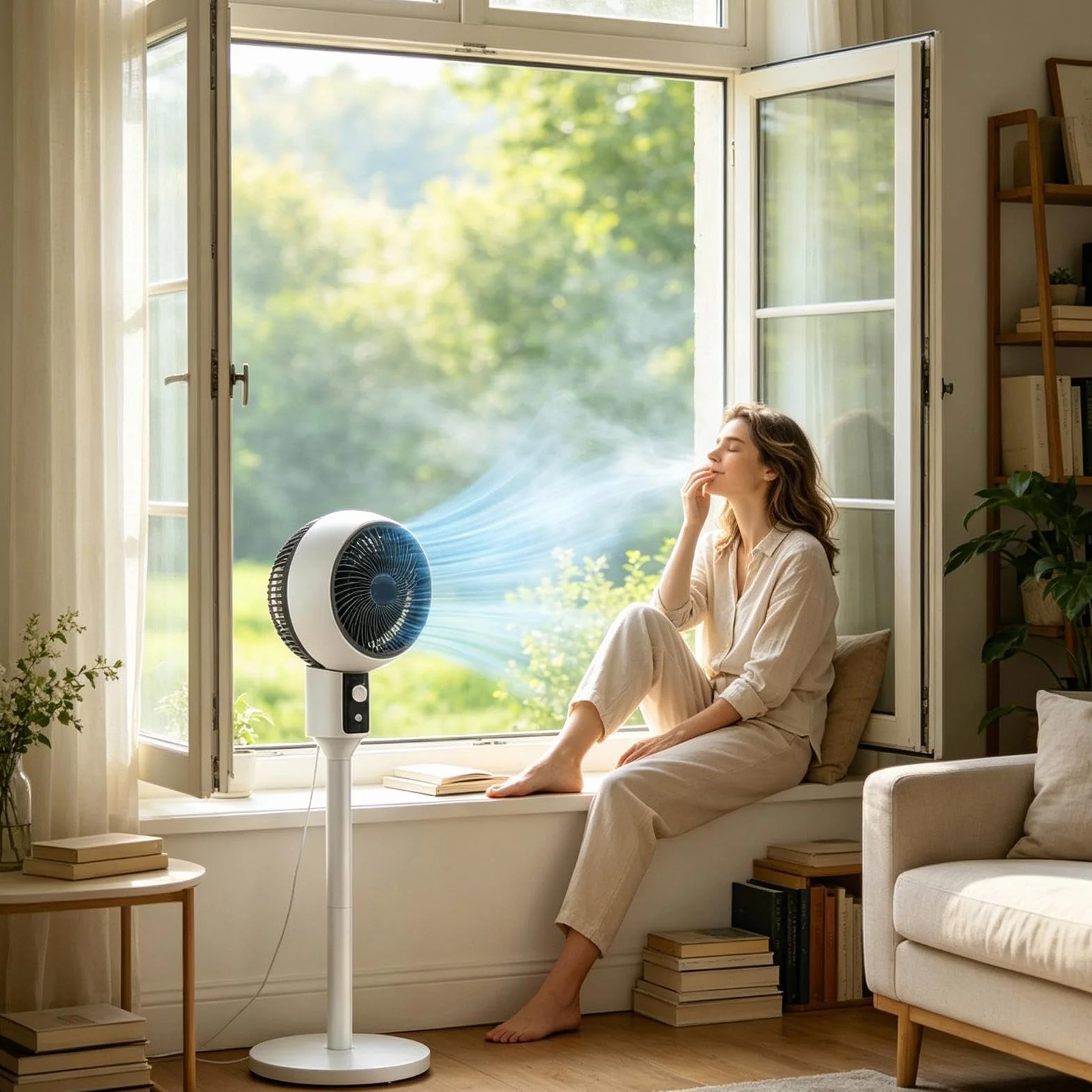 Ventilador de pie Soplador Silencioso 3 Velocidades Torre Pie Flujo De Aire | Ventilador Para Suelo Para Oficina, Patio, Tienda, Dormitorio, Baño, Habitación, Hogar Y Garaje