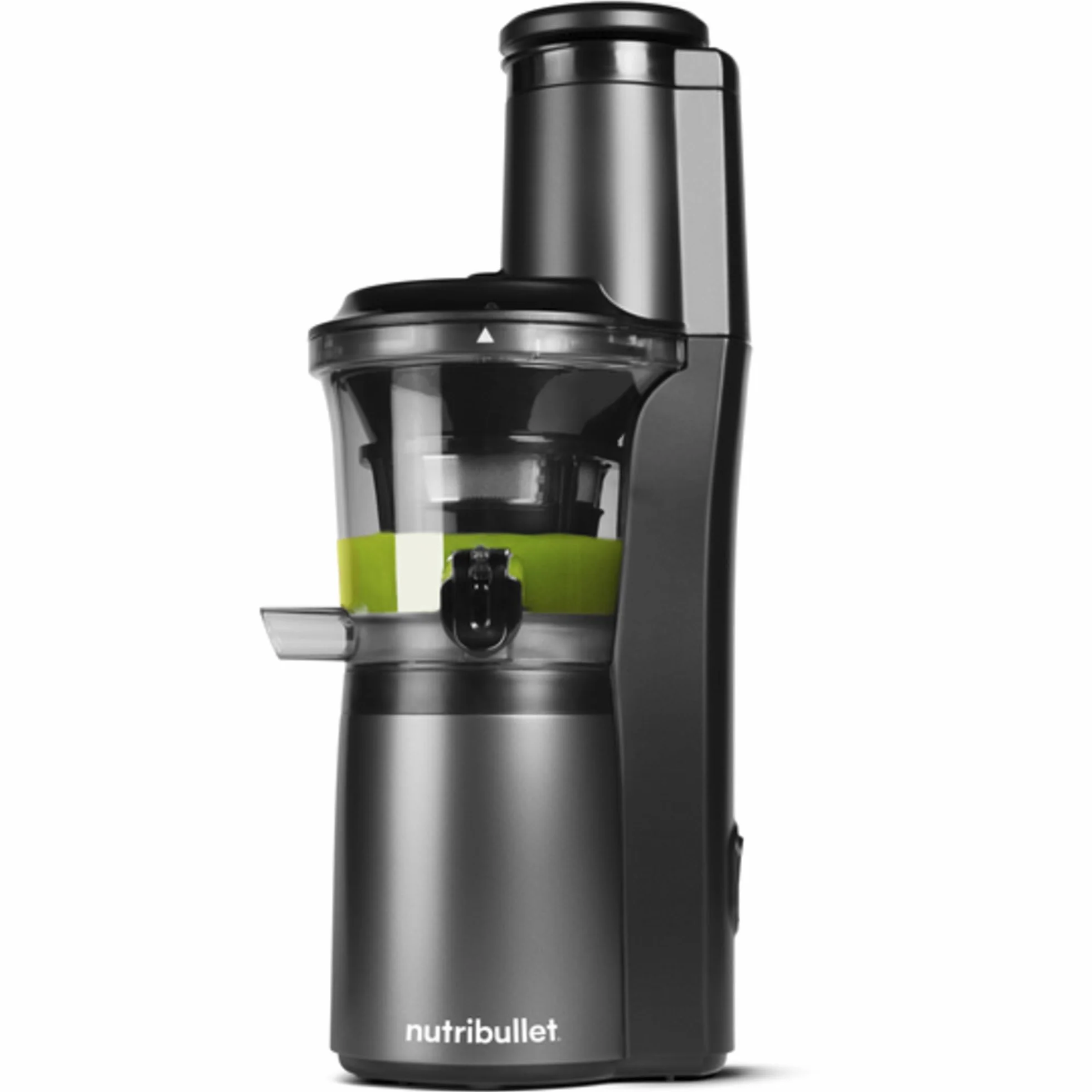 nutribullet Slow Juicer, nutribullet Exprimidor, exprimidor cold press, extractor de zumos de frutas y verduras, capacidad de 700ml, negro, NBJ500