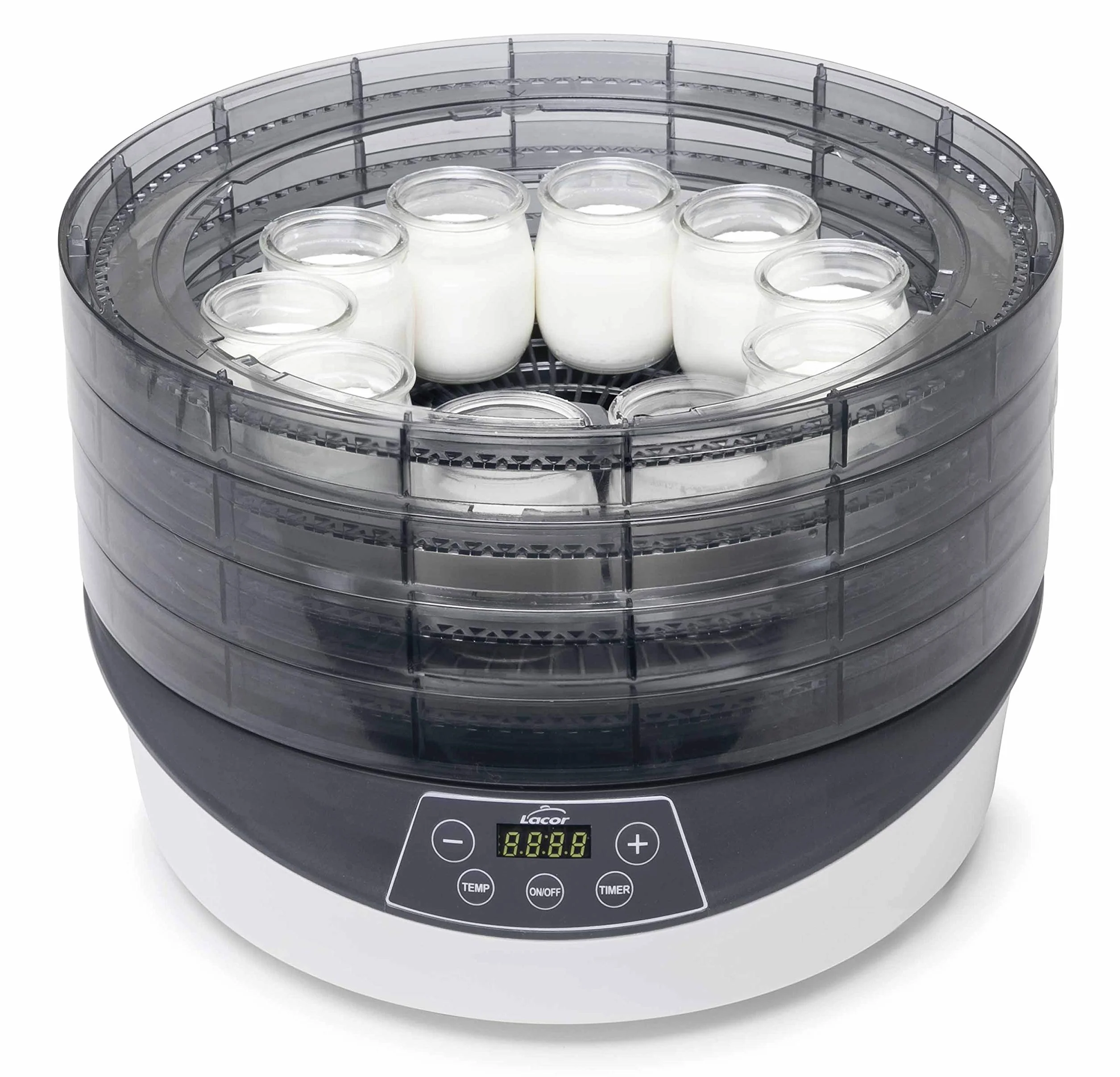 LACOR Lacor_69223 Deshidratador de Alimentos Terra, Blanco y Negro