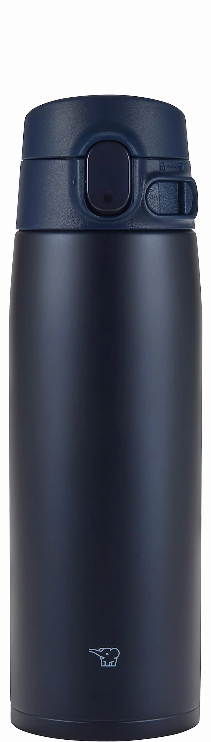 Zojirushi SM-VA60-AD - Botella de agua, taza de acero inoxidable con apertura táctil, sin costuras, 20.3 onzas líquidas (600 ml), azul marino