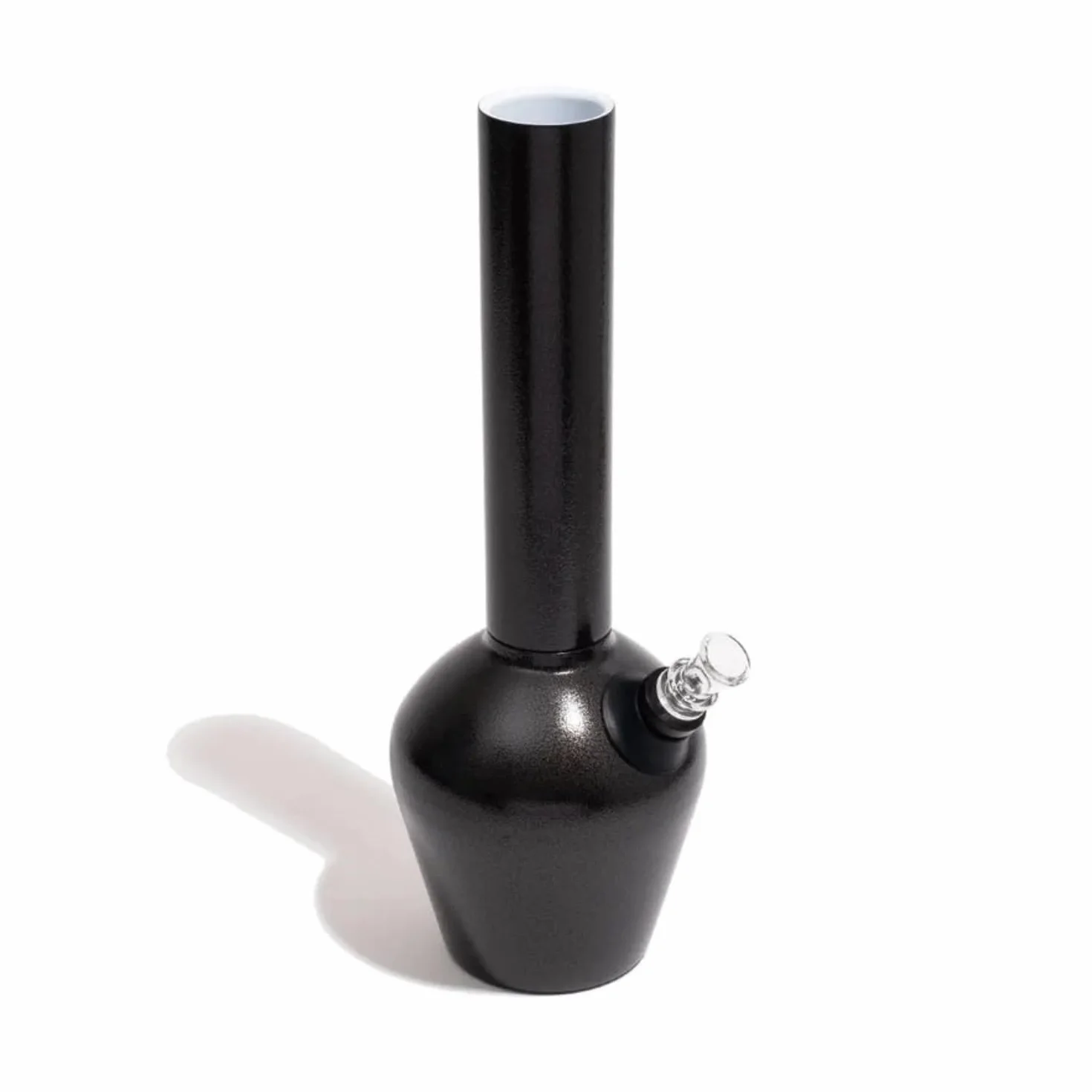 Chill - Bong de Acero Inoxidable M8 para Fumar - Duradero de Doble Pared, Aislado al Vacío - Negro Brillante