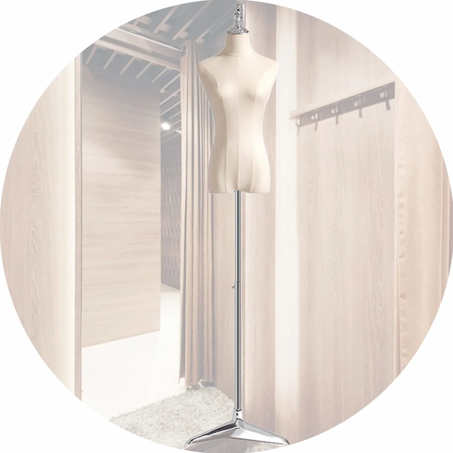 Cuerpo De Torso De Maniquí Femenino, Accesorios De Modelo Maniquí De Medio Cuerpo De Altura Ajustable De 140-190 Cm, Maniquí De Diseño De Costura para Confección Ropa De Sastres