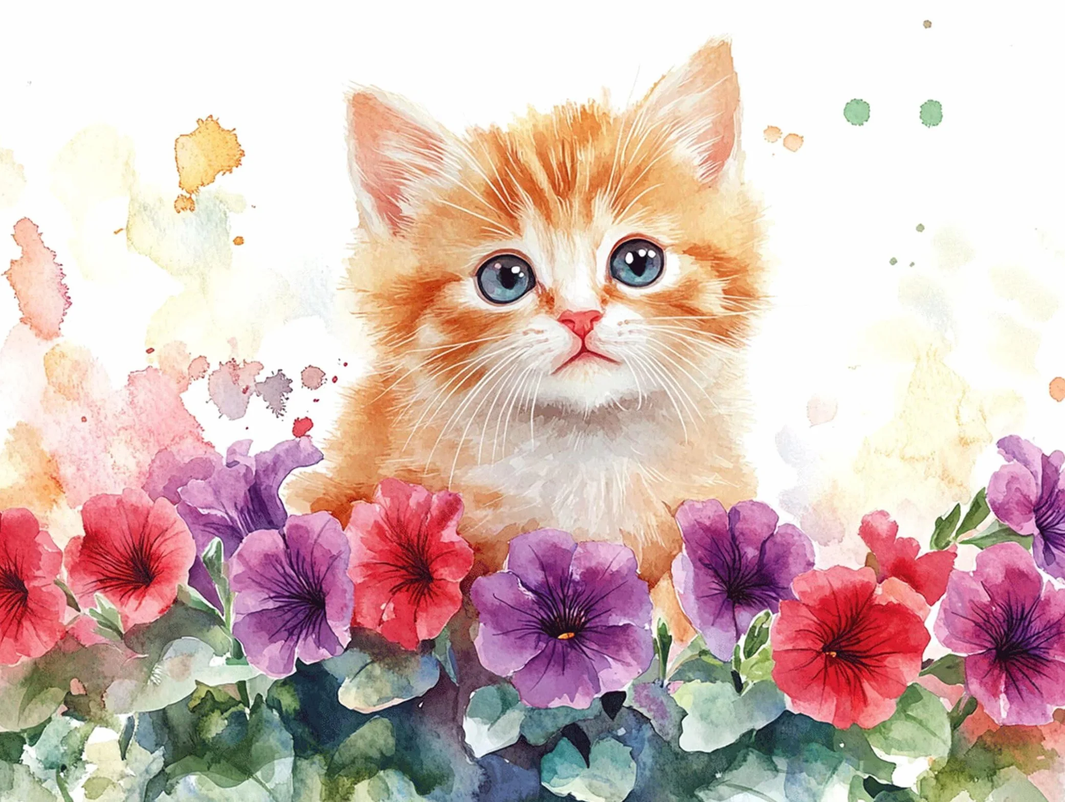 Pintar por Numeros planta Pinturas Acrilicas gato Pintura por Numeros Adultos DIY Lienzos para Pintar, Pintura Acrilica Manualidades, Decoración para Hogar, Regalos Cumpleaños 90x120cm Sin Marco q-984