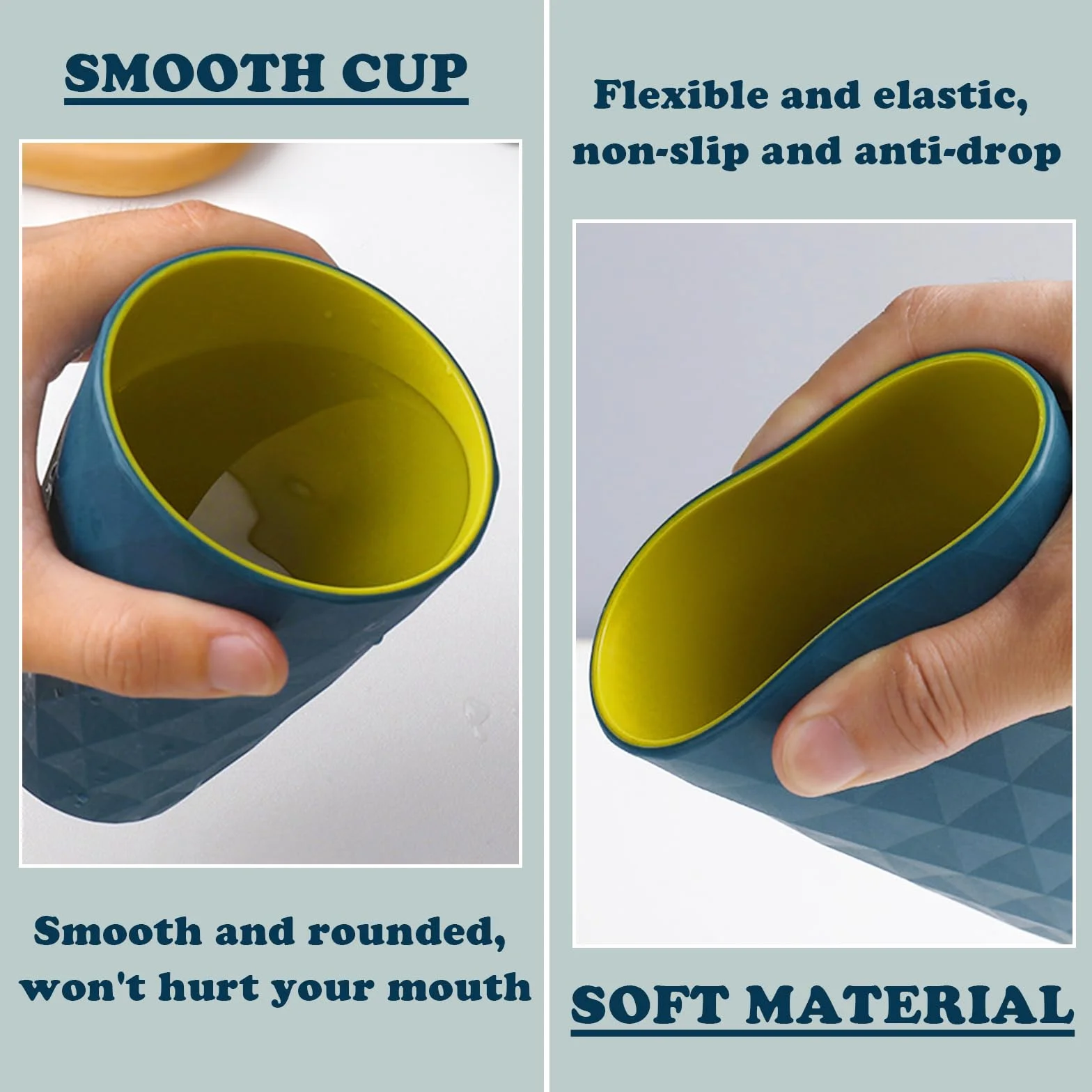 Vasos para Cepillos de Dientes, Taza de Plástico para Baño Estilo Nórdico, Juego de 4 para Viaje y Camping