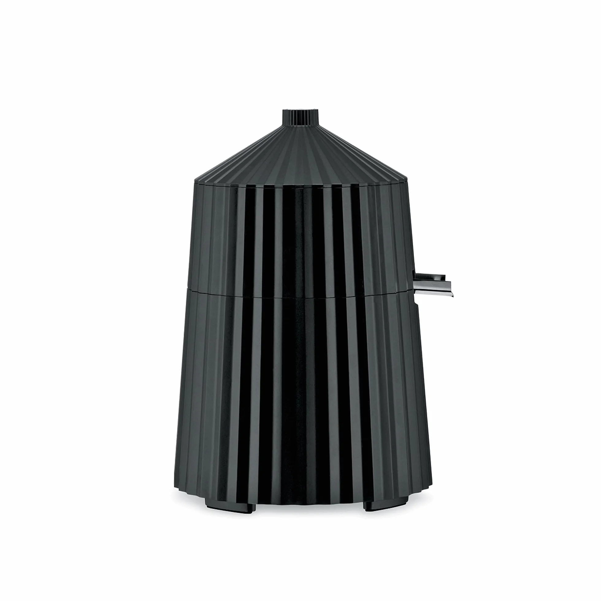 Alessi Plissé MDL07 B - Exprimidor de Cítricos Eléctrico de Diseño, en Resina Termoplástica, Enchufe Europeo, 80 W, Negro