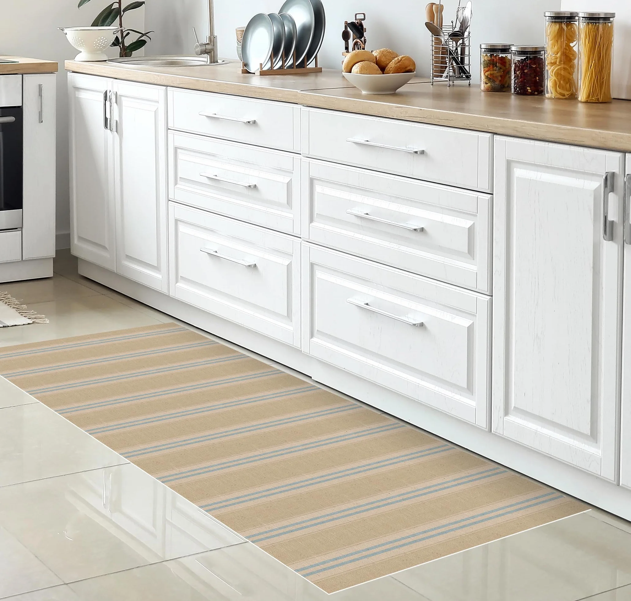 VINILIKO Design | Alfombra Vinílica Brígida 200x300 cm - Antideslizante, Impermeable, Lavable - Varios Tamaños - Alfombra Vinilo Salón, Cocina