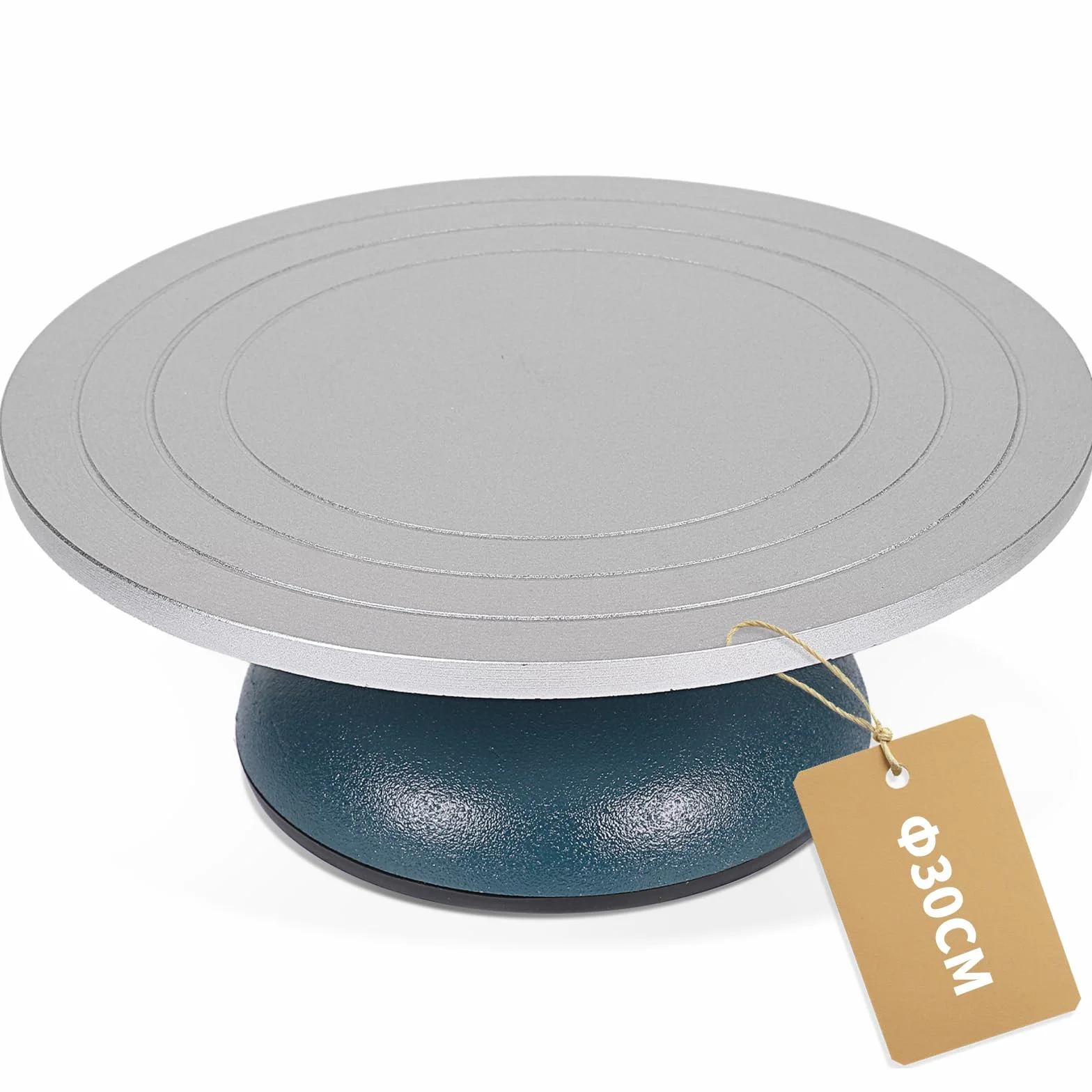 DBREAKS Torno Ceramica, Diámetro 30 cm, Placa Giratoria de Escultura de Hacer Arcilla, Plato Giratorio para Tartas, Rueda para Esculpir, Alfarería, Torneta para Moldeado Profesional