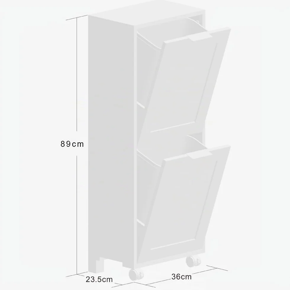 Kesper 25530 13 - Armario universal con sistema de separación de basura (36 x 94 x 24 cm, tablero DM)