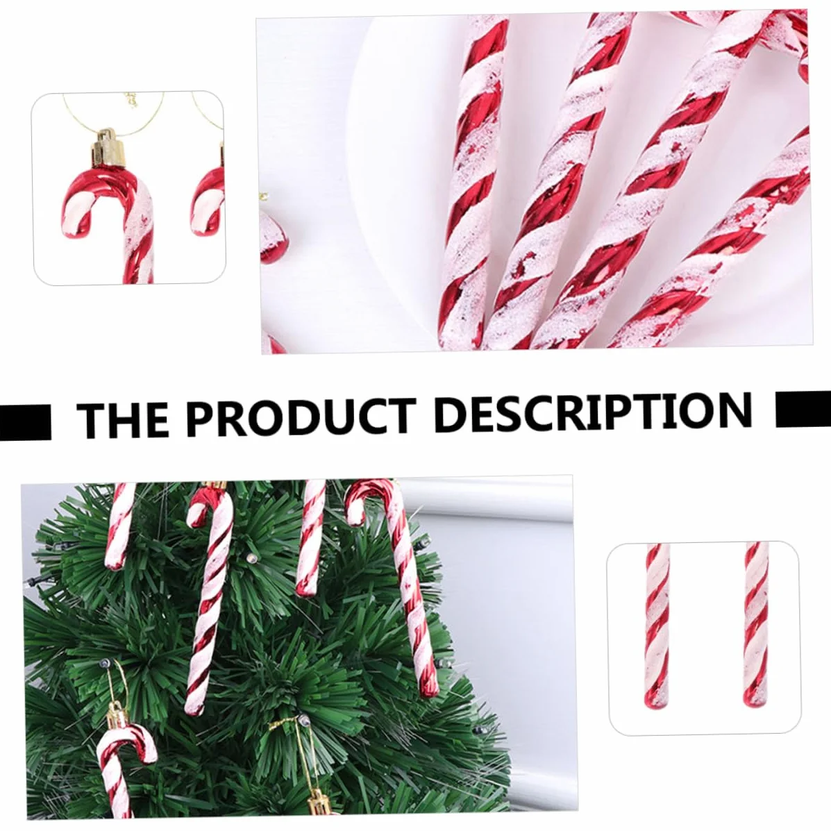 Cabilock 30piezas Adornos Colgantes De Bastón De Navidad Decoraciones para Árbol De Navidad Accesorios Festivos para Decorar Hogares y Fiestas