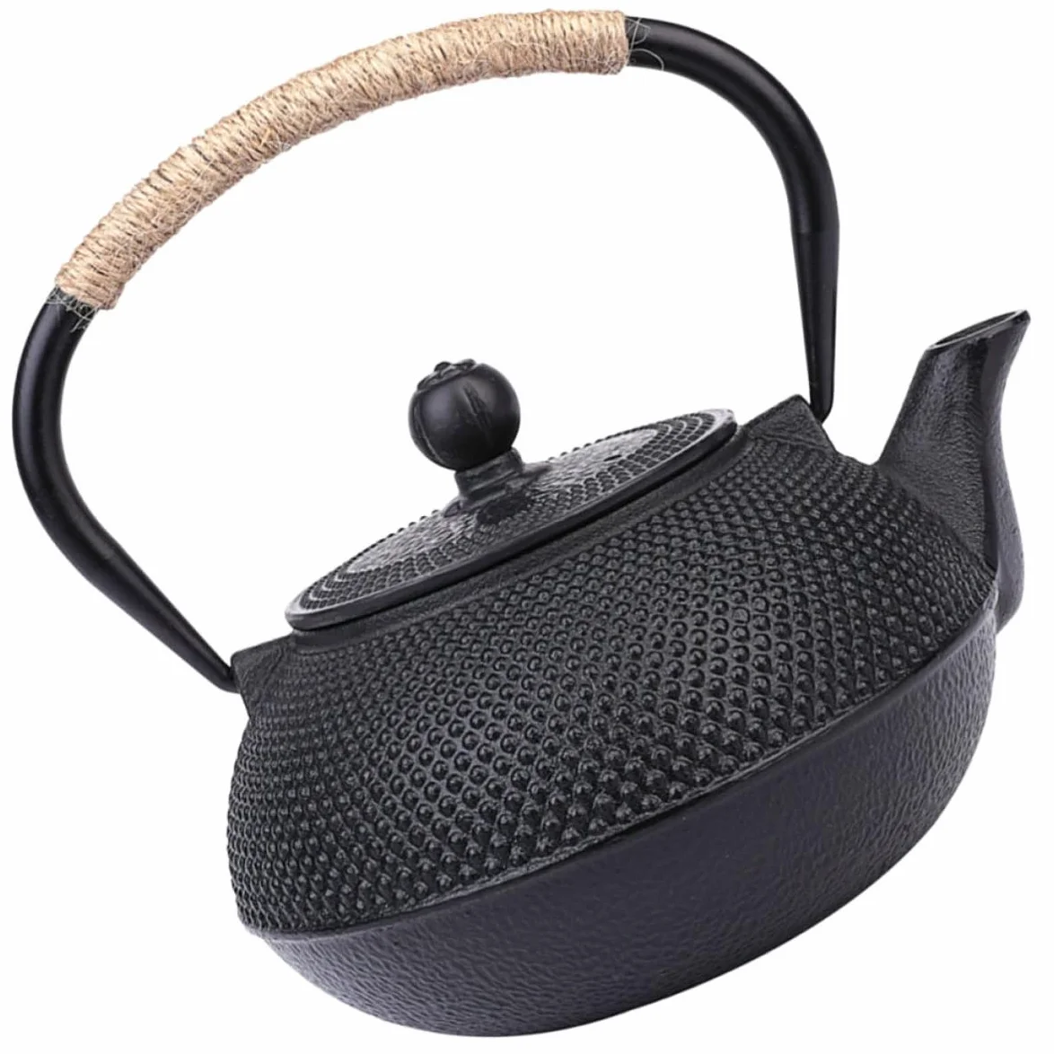 UKCOCO Tetera de Hierro Fundido con Infusor para Té Resistente Portátil Excelente Retención de Calor para Uso Doméstico y Degustación de Té Japonés