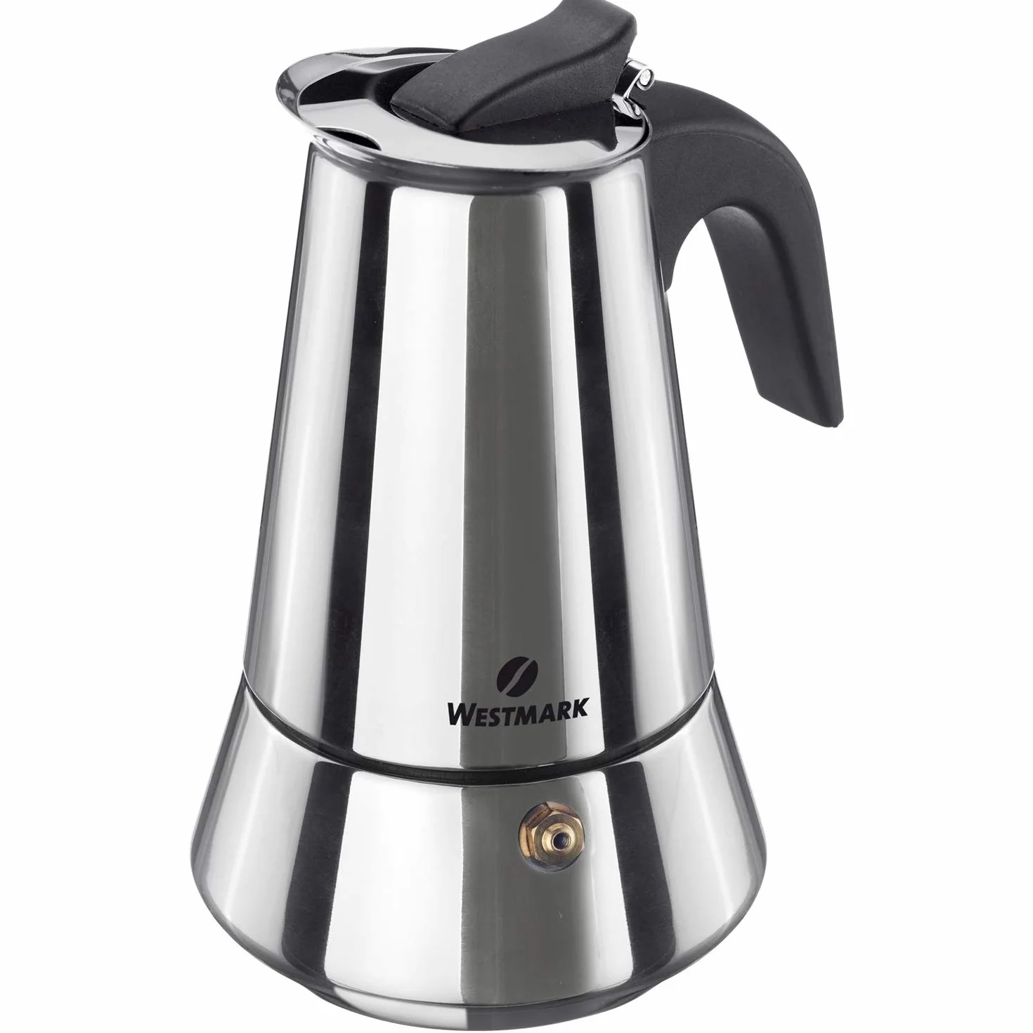 Westmark Brasilia Plus 24682260 - Cafetera italiana para 6 tazas de espresso, apta para inducción, acero inoxidable