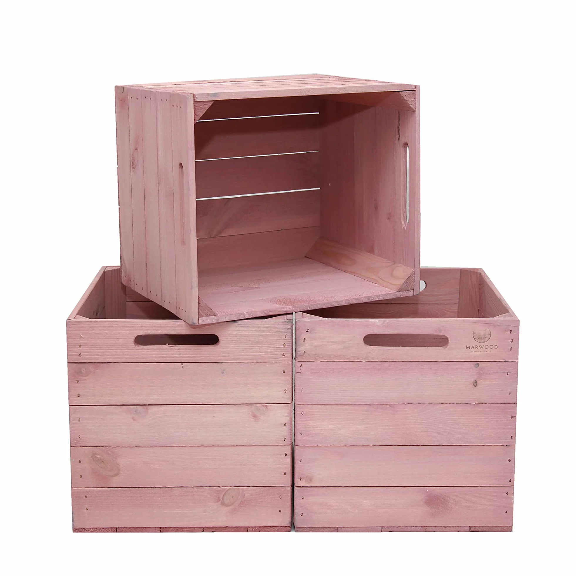MARWOOD PREMIUM QUALITY Kallax Box Kalaxregal Boxen Aufbewahrungsbox Kallax Einsatz aus Holz I Kallax Regal I Kallax Einsätze I Obstkallax - Caja de madera