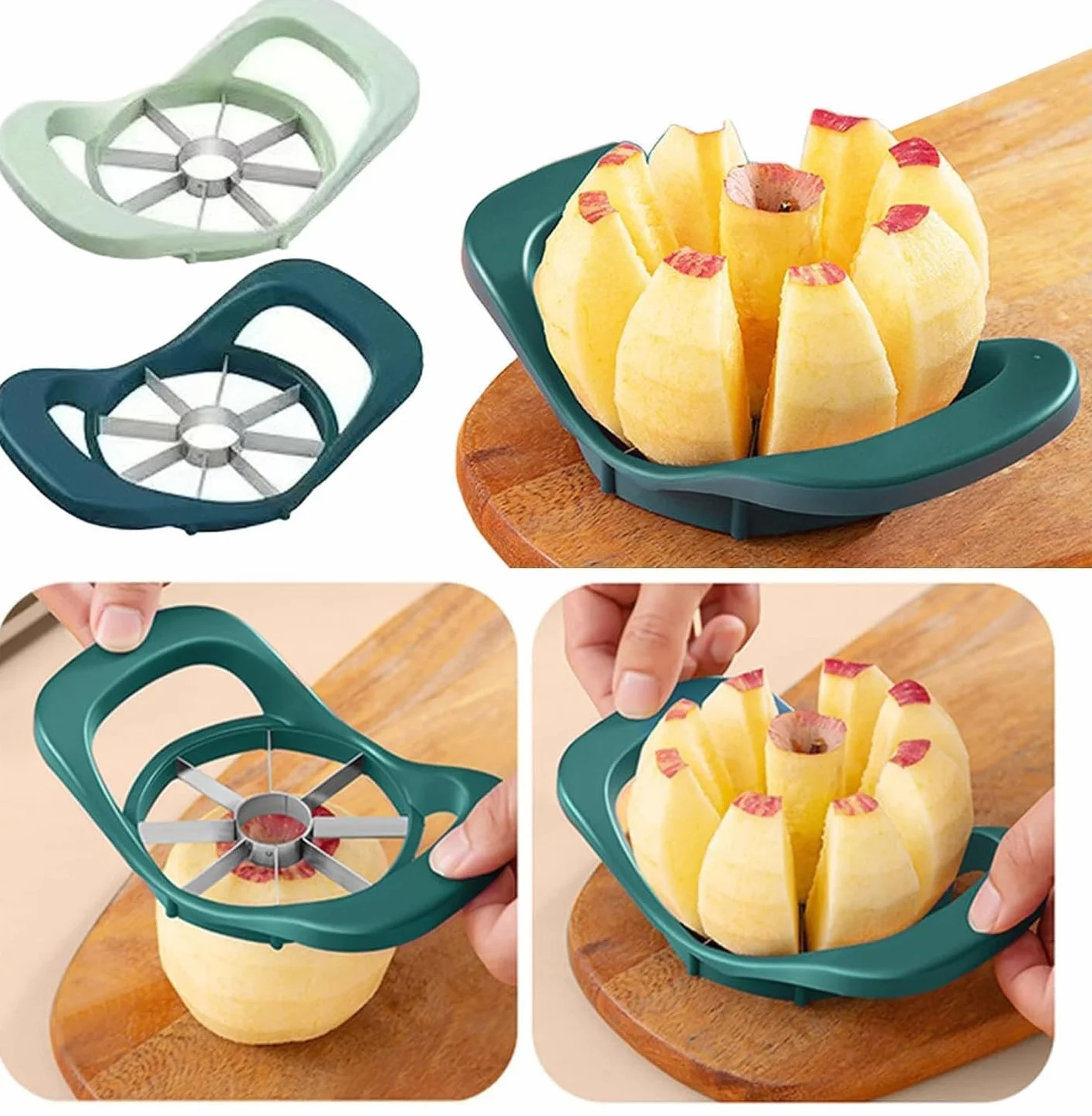Juego de Pelador de Manzanas con Cuchilla de Repuesto, Pelador Rápido 5 s para Verduras