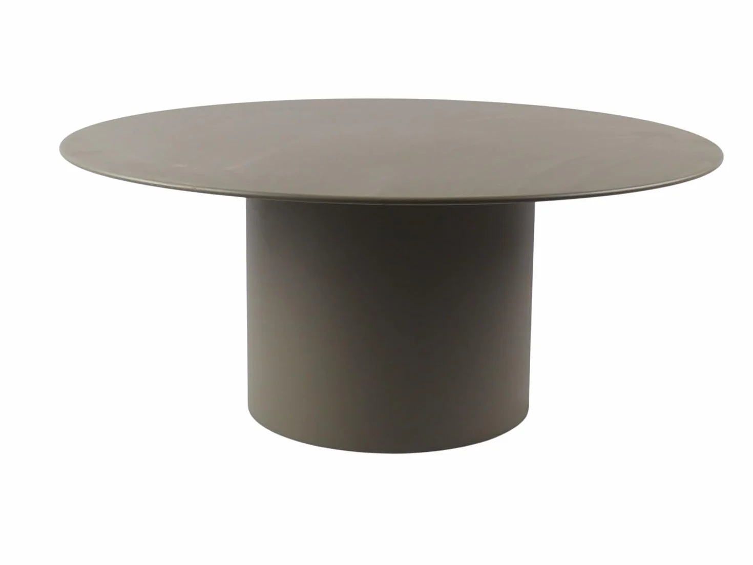 Venta-única - Mesa baja de metal - Caqui - JOVENIA
