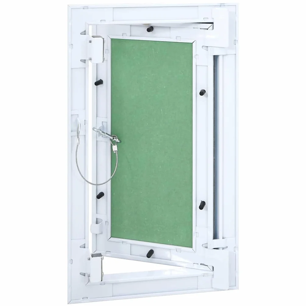 Genérico Panel de Acceso Verde y Plata 30 x 55 cm Aluminio y Pladur,Bricolaje,Materiales de construcción,Trampas,Verde,4018457