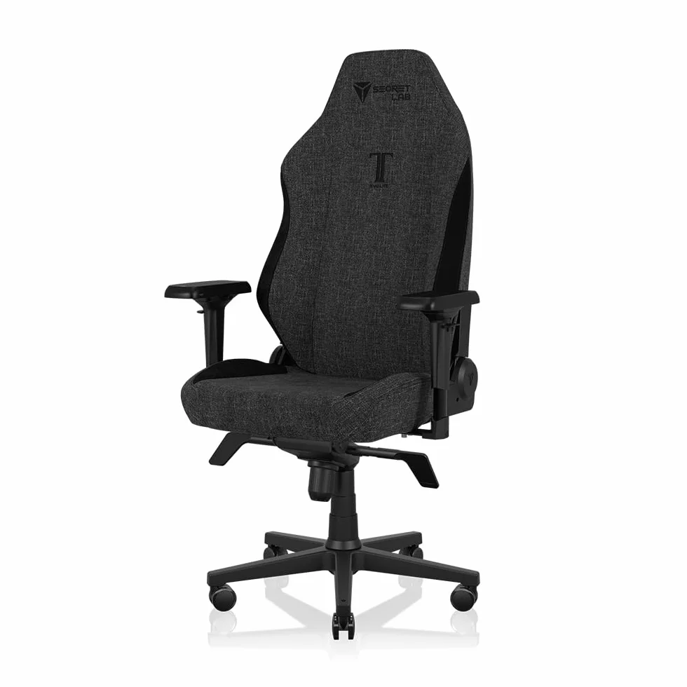 Secretlab Titan Evo Lite en BLACK3 Prime SoftWeave - Silla reclinable para computadora ergonómica y resistente con reposabrazos 4D y soporte lumbar, color negro