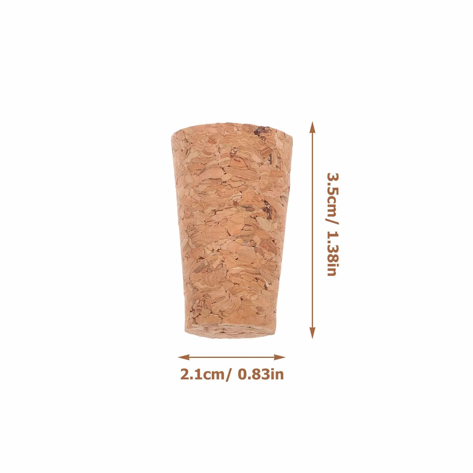 Tapones de Corcho Cónicos para Botella de Vino 100 Unidades Khaki | Tapones de Corcho para Botellas de Vino, Cierre Hermético, para Botellas de Vidrio