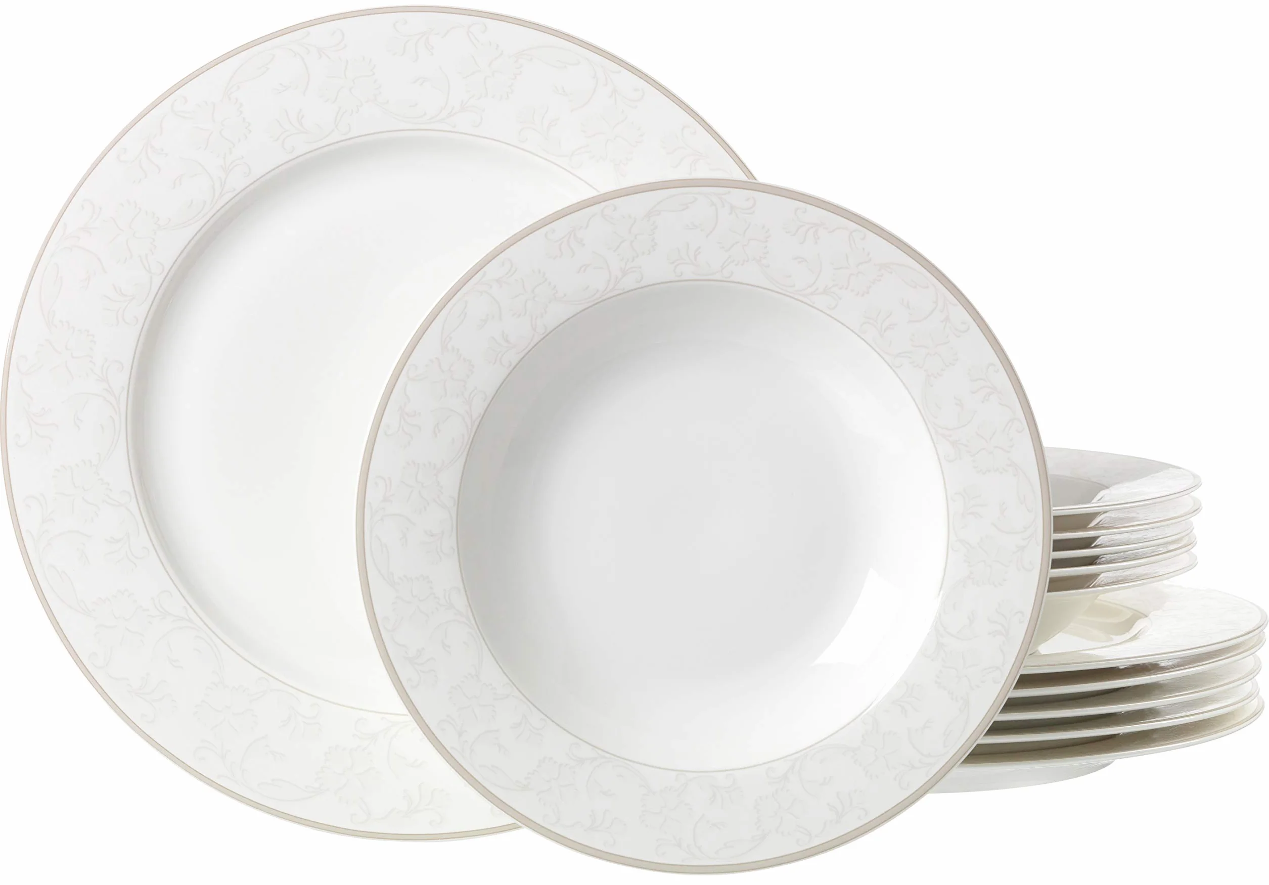 Ritzenhoff & Breker Tafelservice Isabella, 12-Teilig 12pcs, Porcelana, Vajilla, 31 x 28 x 33 cm