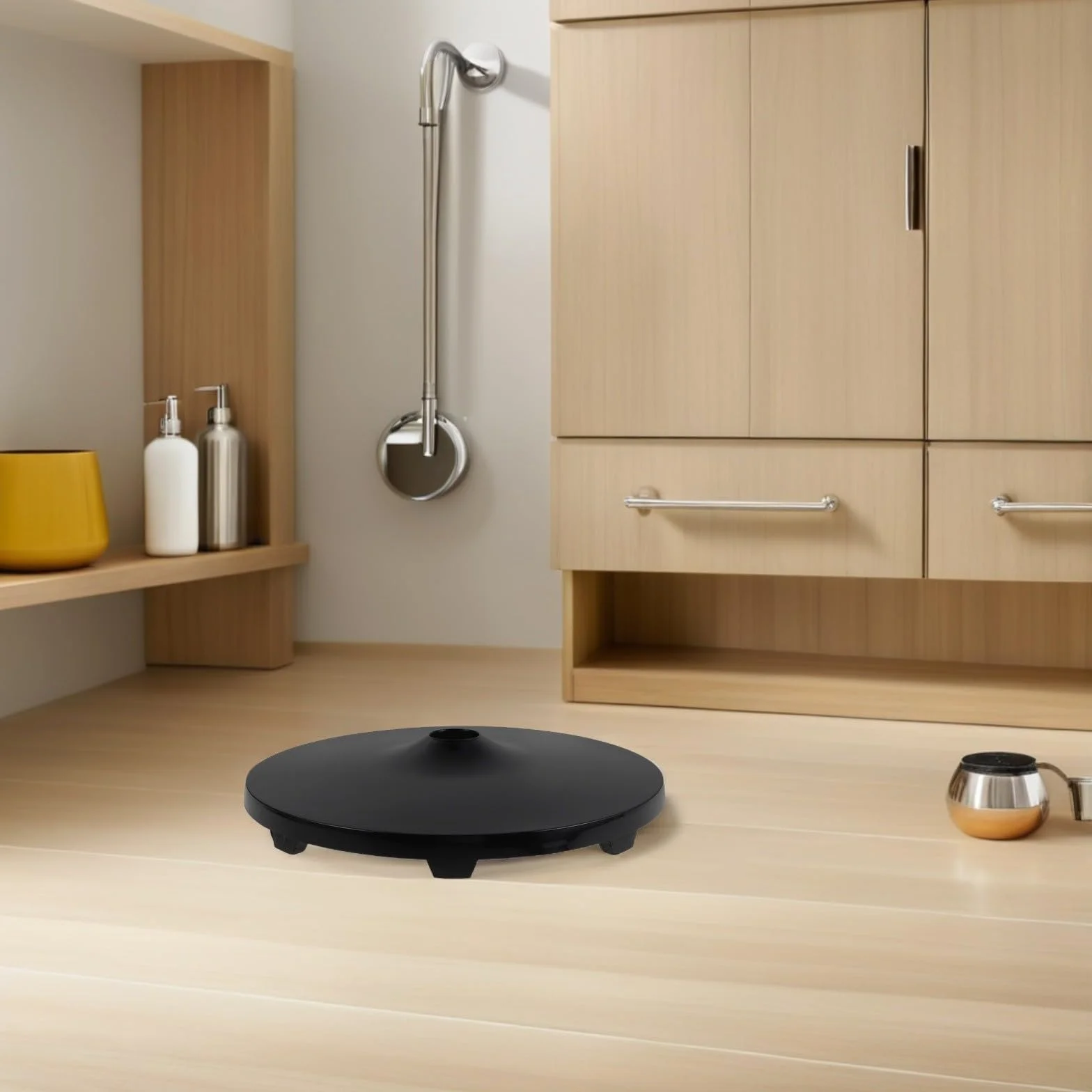 Garneck Base de Ventilador de Pie Negro de Plástico Soporte Estable y Antideslizante para Ventilador de Pie Adecuado en Fiesta Verano y Uso Hogar