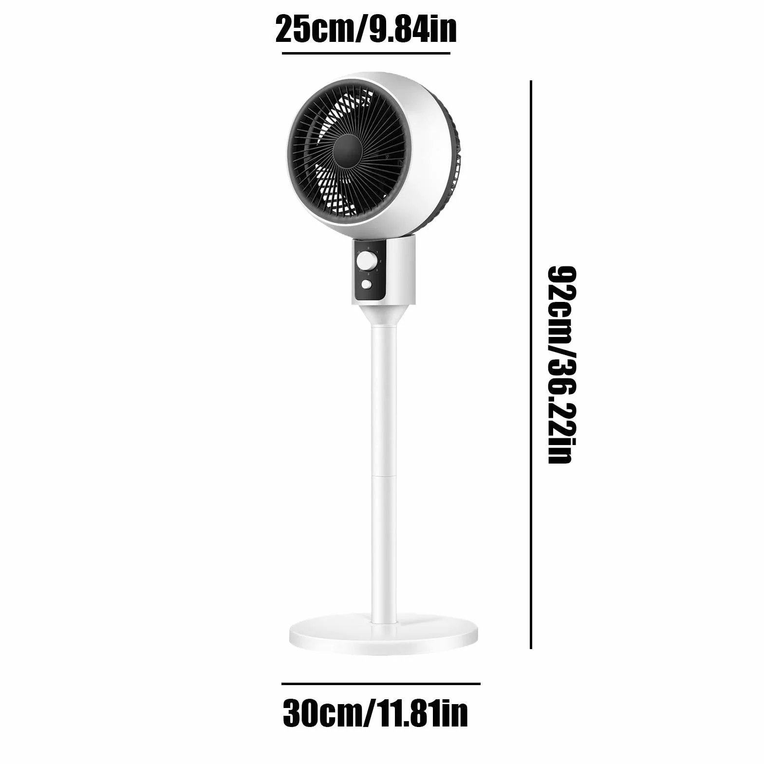 Ventilador de pie Soplador Silencioso 3 Velocidades Torre Pie Flujo De Aire | Ventilador Para Suelo Para Oficina, Patio, Tienda, Dormitorio, Baño, Habitación, Hogar Y Garaje