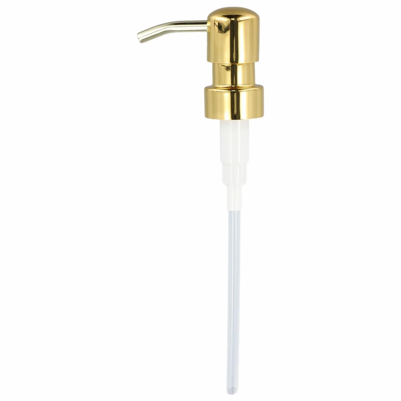 Dispensador de jabón, Cabezal de Bomba loción líquida, jabón Acero Inoxidable(Titanium Gold)