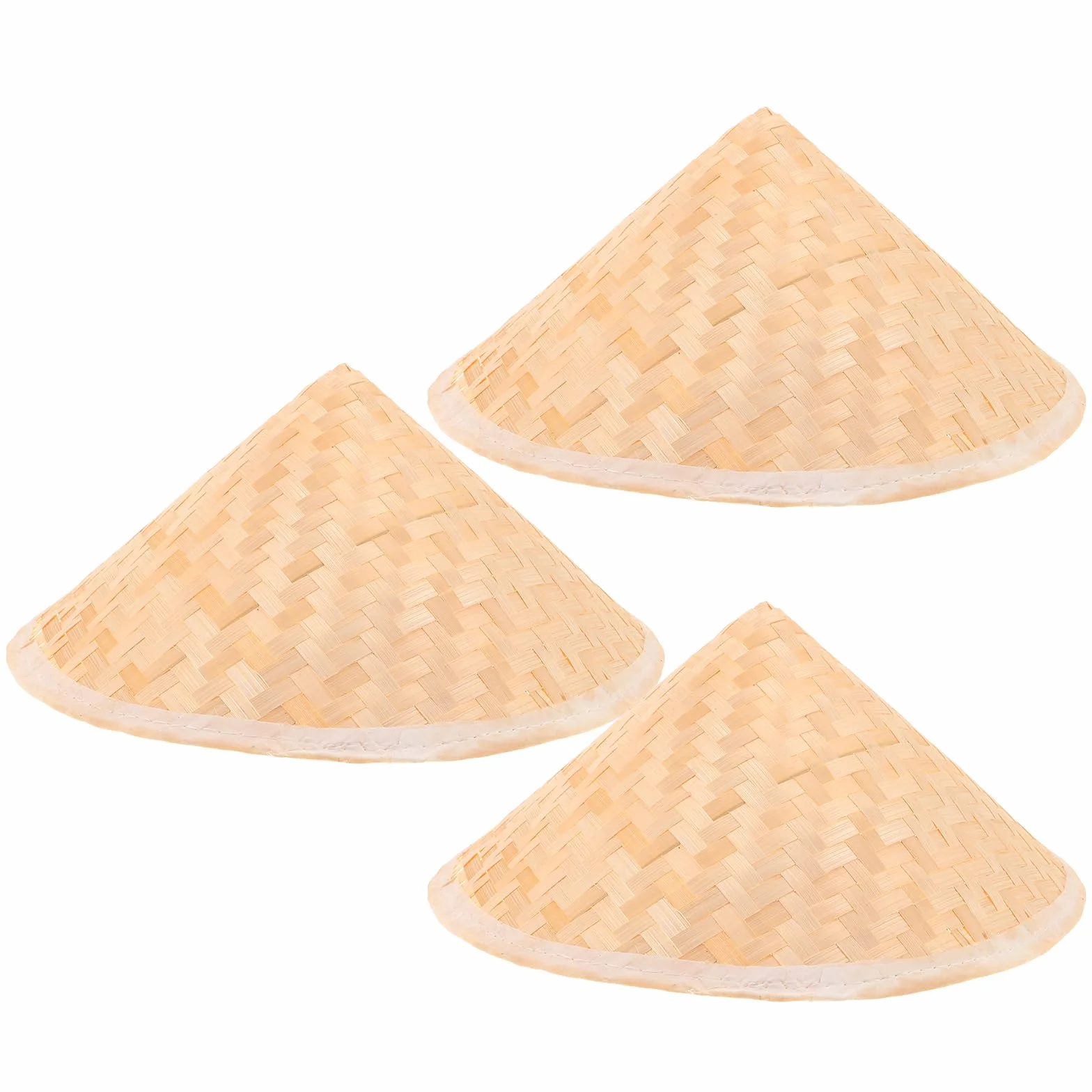 COLLBATH 3 Sombreros Cónicos de Bambú para Niños, Livianos Pintar Diy, Ideales para Cosplay y Actividades Artísticas en Grupo