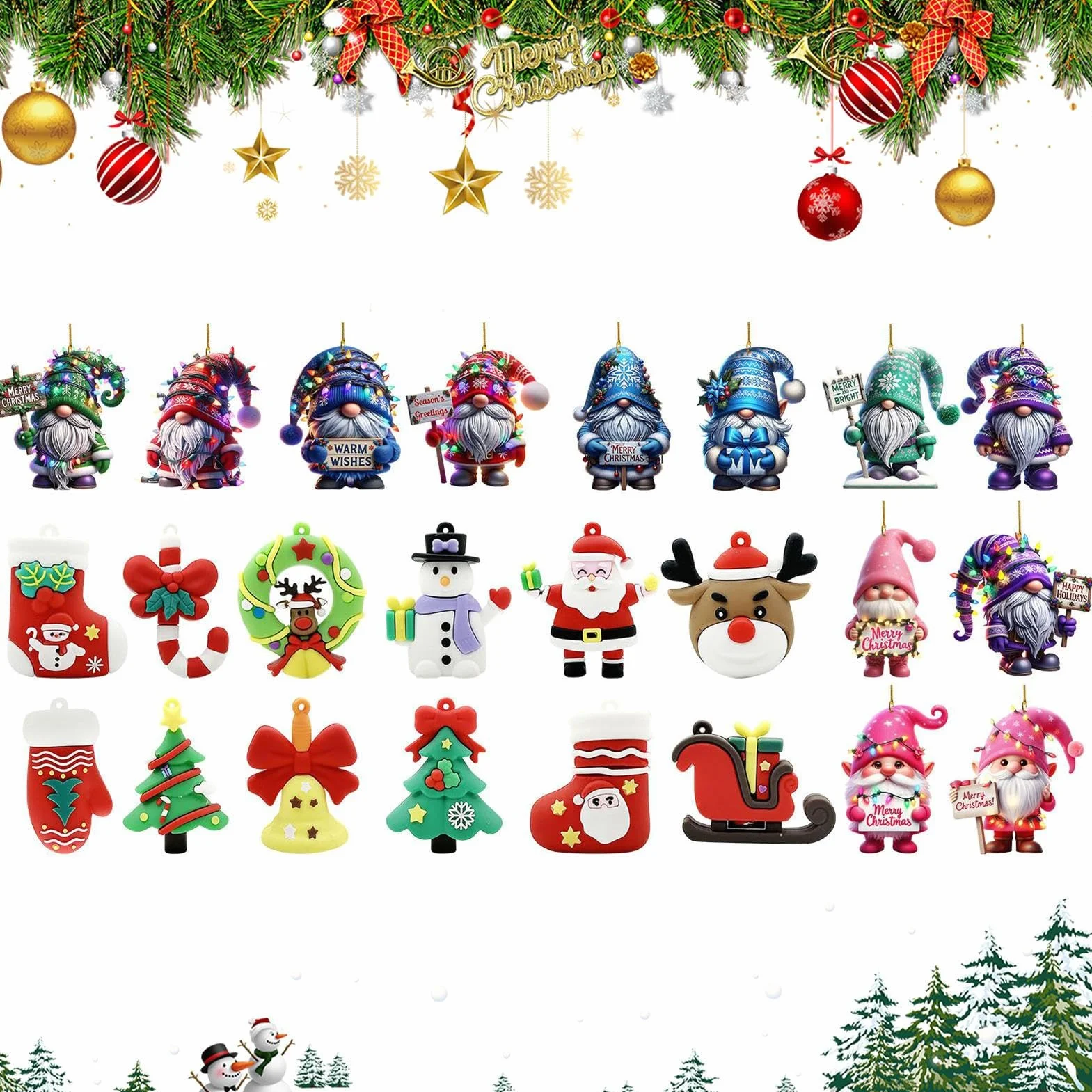 Calendario de Adviento de 24 días con figuras, decoración de figuras para | niños, adolescentes y familias, actividad diaria en casa, , escuela, aula