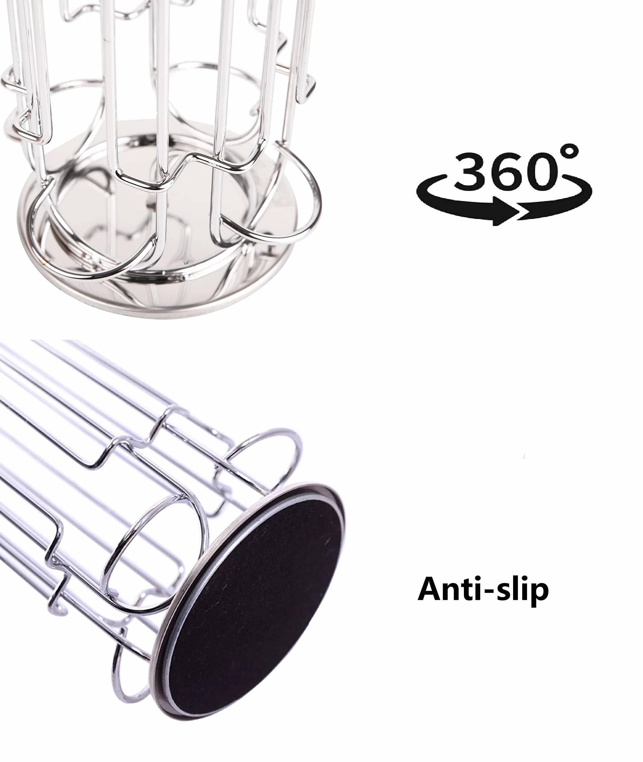 EXZACT EX-DG031-32 Soporte giratorio para Cápsulas de café Dolce Gusto 32 piezas