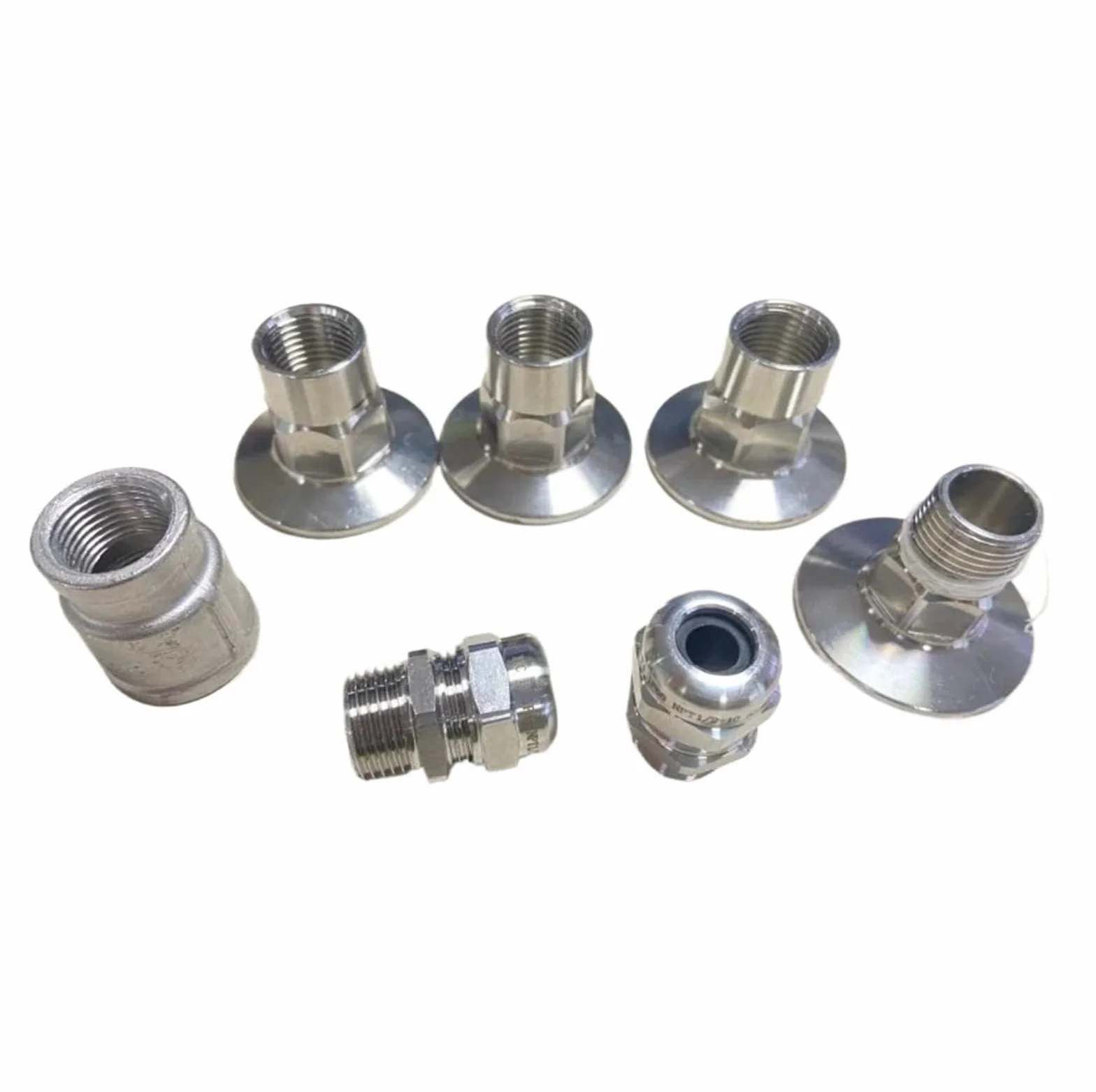 Enfriador de Mosto Kit de desconexión rápida de Triple Abrazadera de 1,5" (50 mm) for enfriadores de serpentín Tubular de contraflujo, Sanitario 304