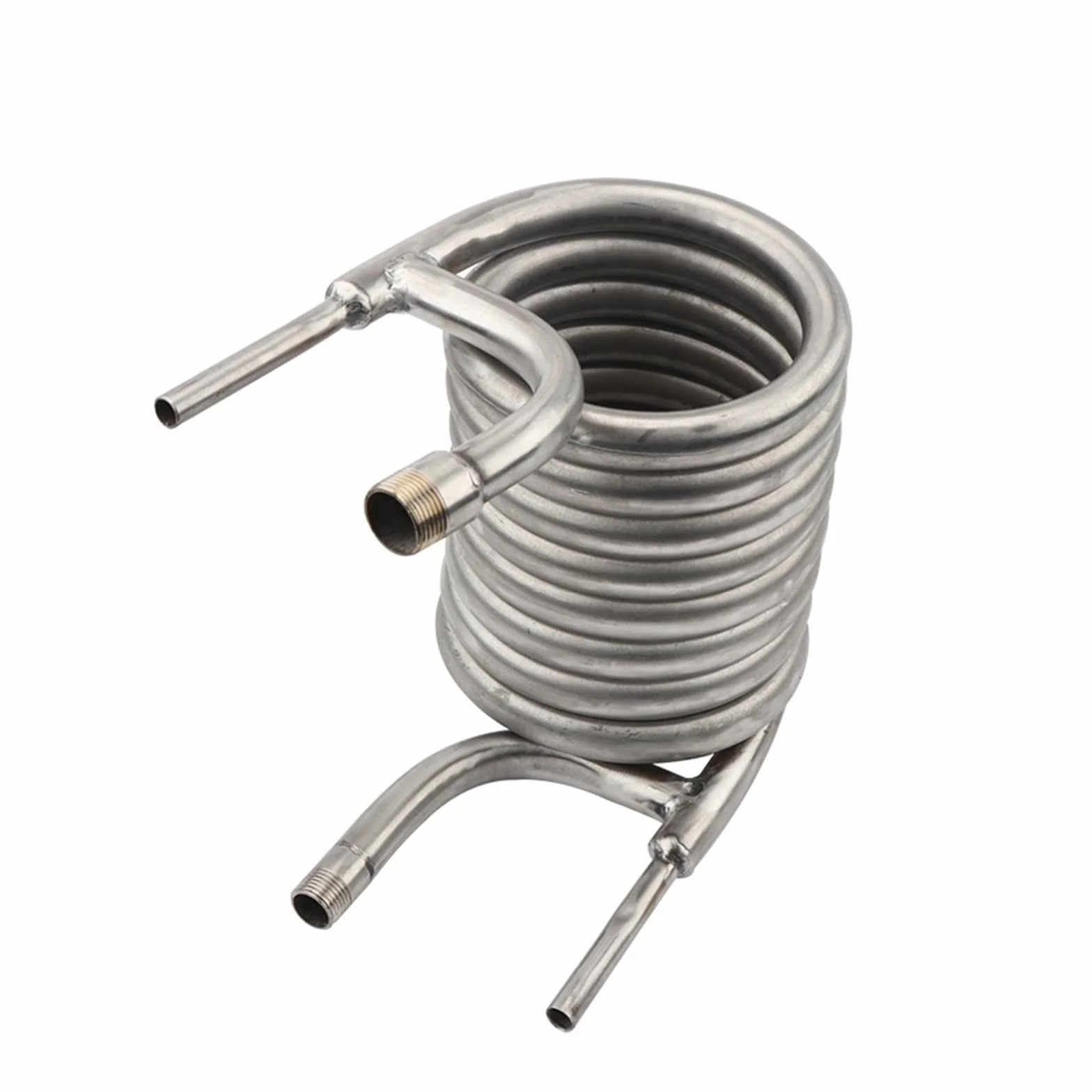 Enfriador de Mosto de contraflujo de Acero Inoxidable con intercambiador de Calor y serpentín de enfriamiento, Equipo de elaboración de Cerveza casera. Amplia Gama de Aplicaciones