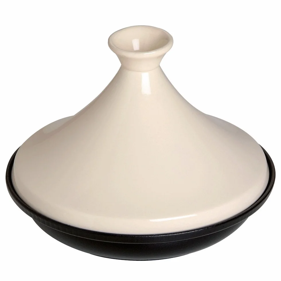 Staub Tajine Alrededor hierro fundido Crema de color 1pieza(s) - Plato (Alrededor, hierro fundido, Crema de color, 20 cm, 1,6 kg, 1 pieza(s))