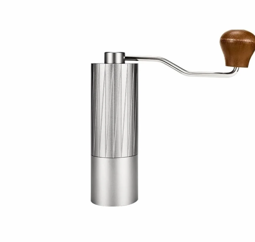 Molinillo Café Oficina Molinillo Manual Duradero, De Granos Café Doble Cojinete, Manivela Pequeño Para El Hogar Vintage Moledor de Cafe(Blue,Silver)